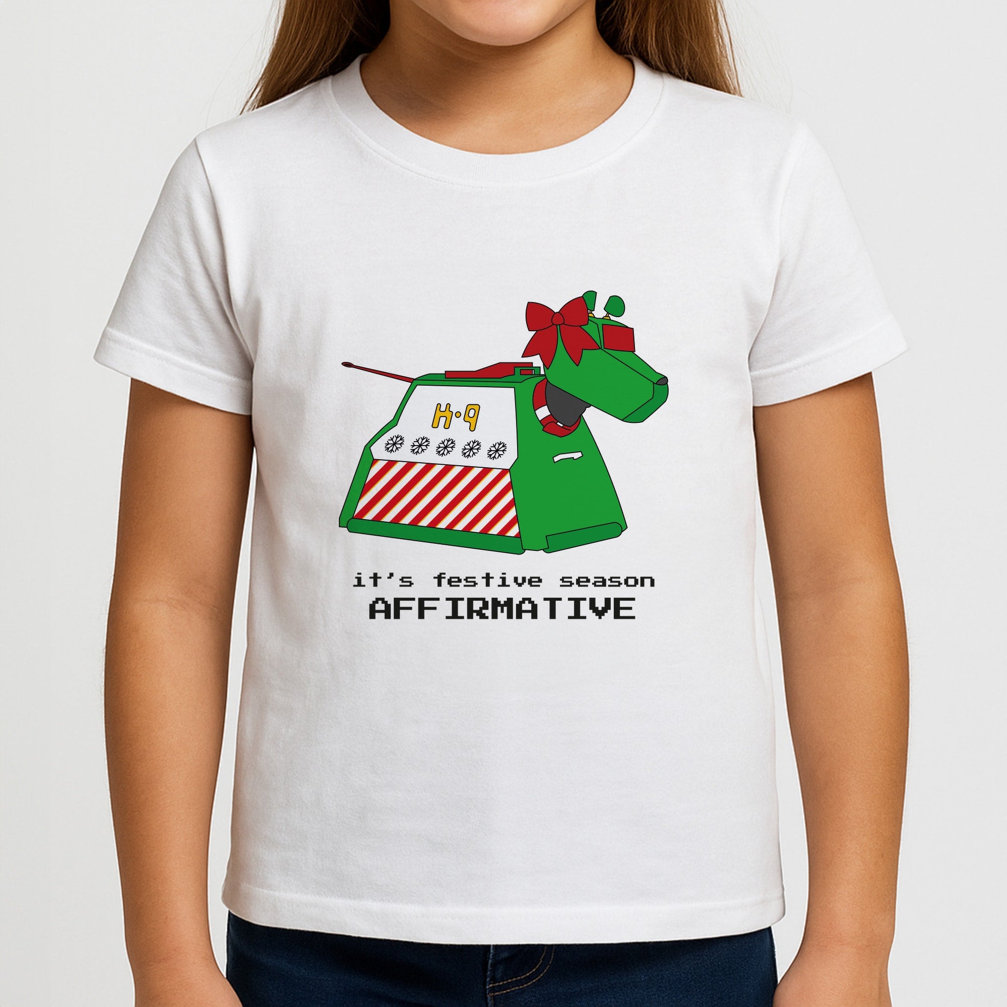 K9 Festive Season - Doctor Who Girls T-Shirt