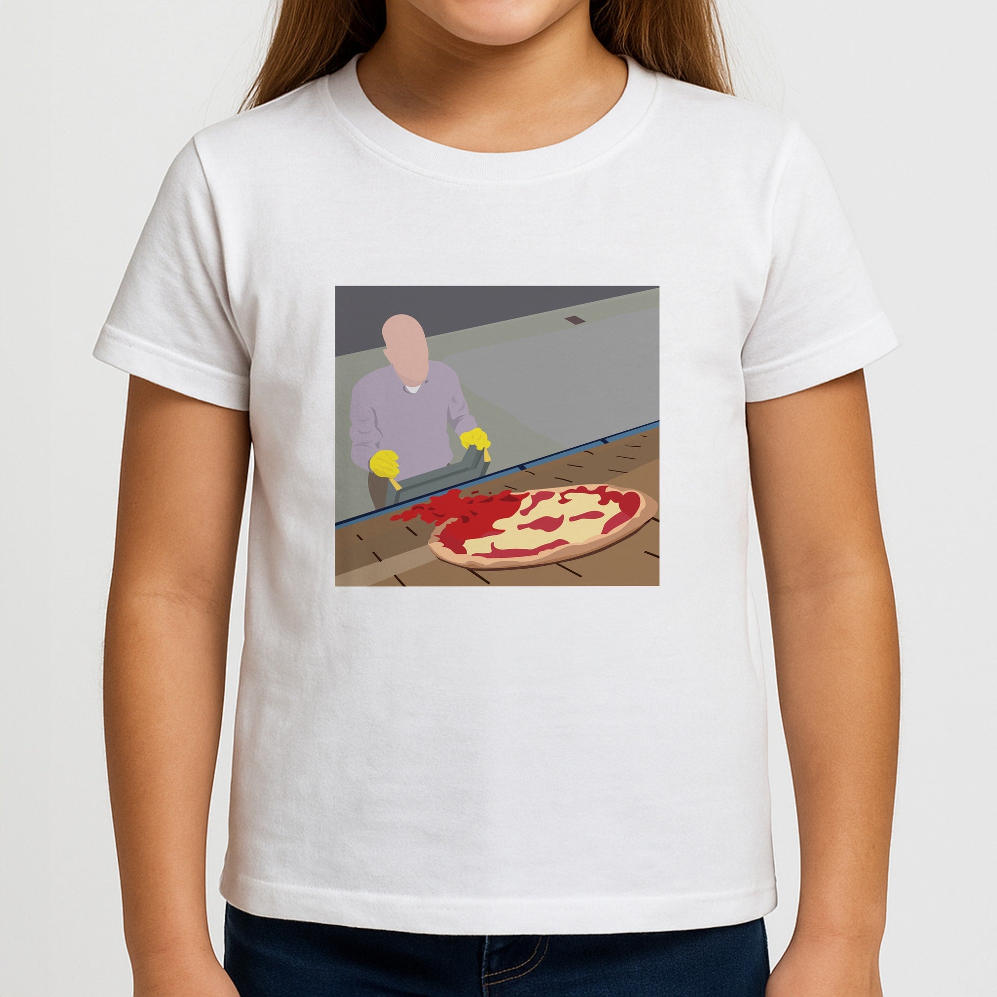 Pizza On The Roof Girls T-Shirt