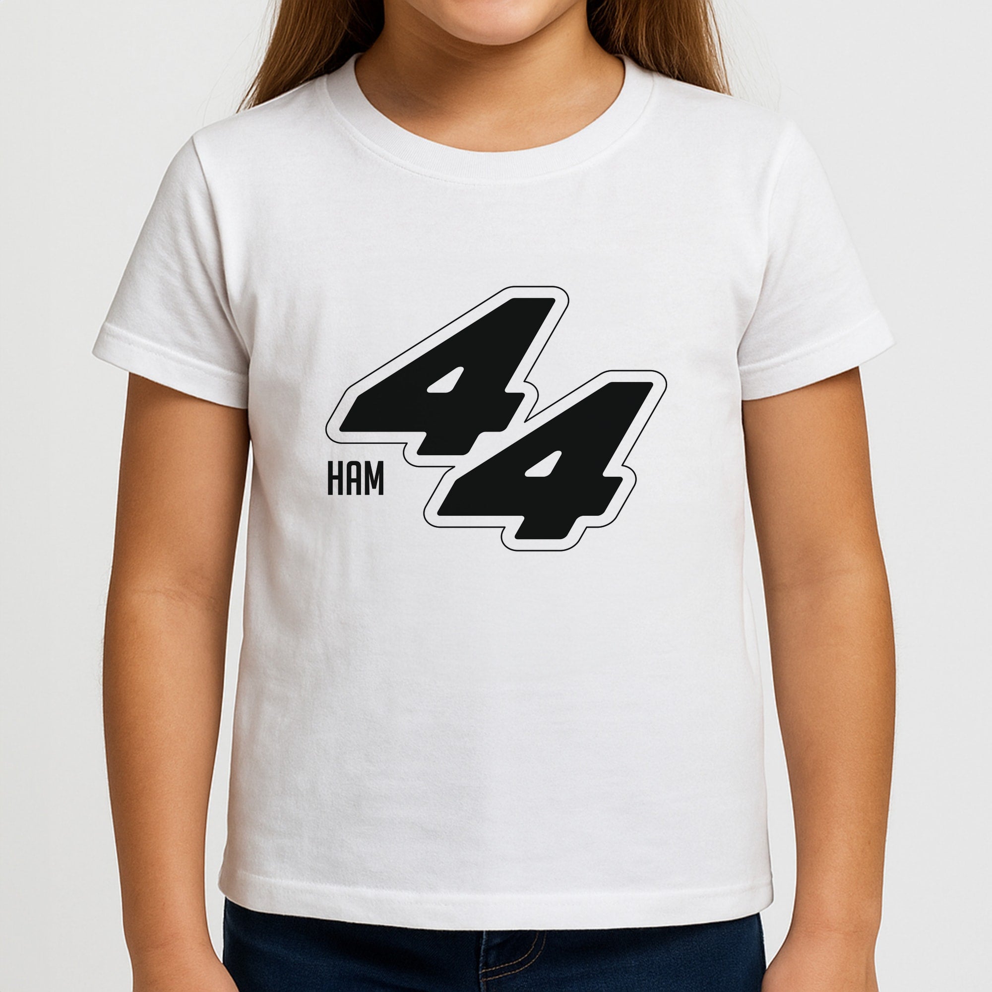Dark Red Retro 44 Girls T-Shirt