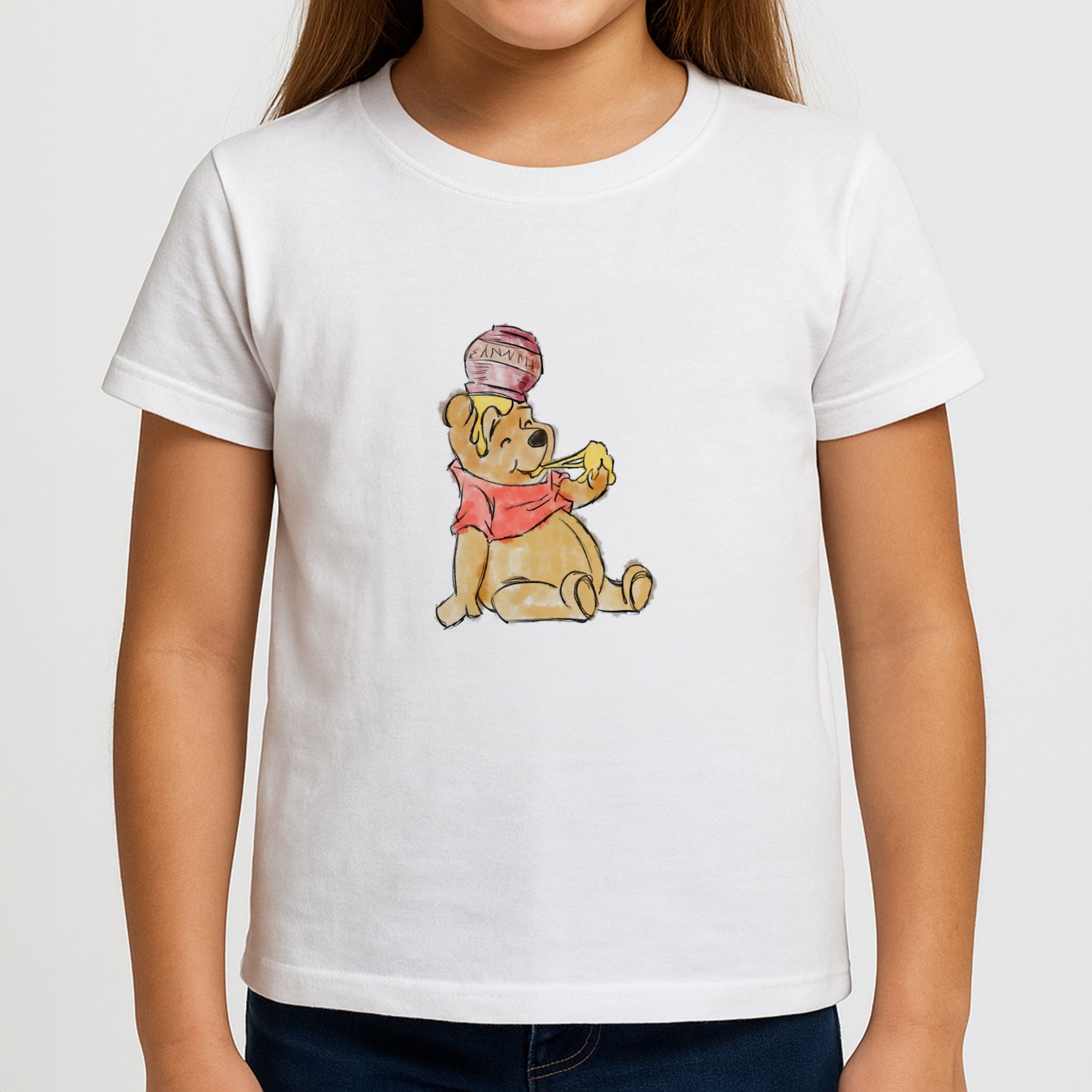 Winnie Sketch Girls T-Shirt