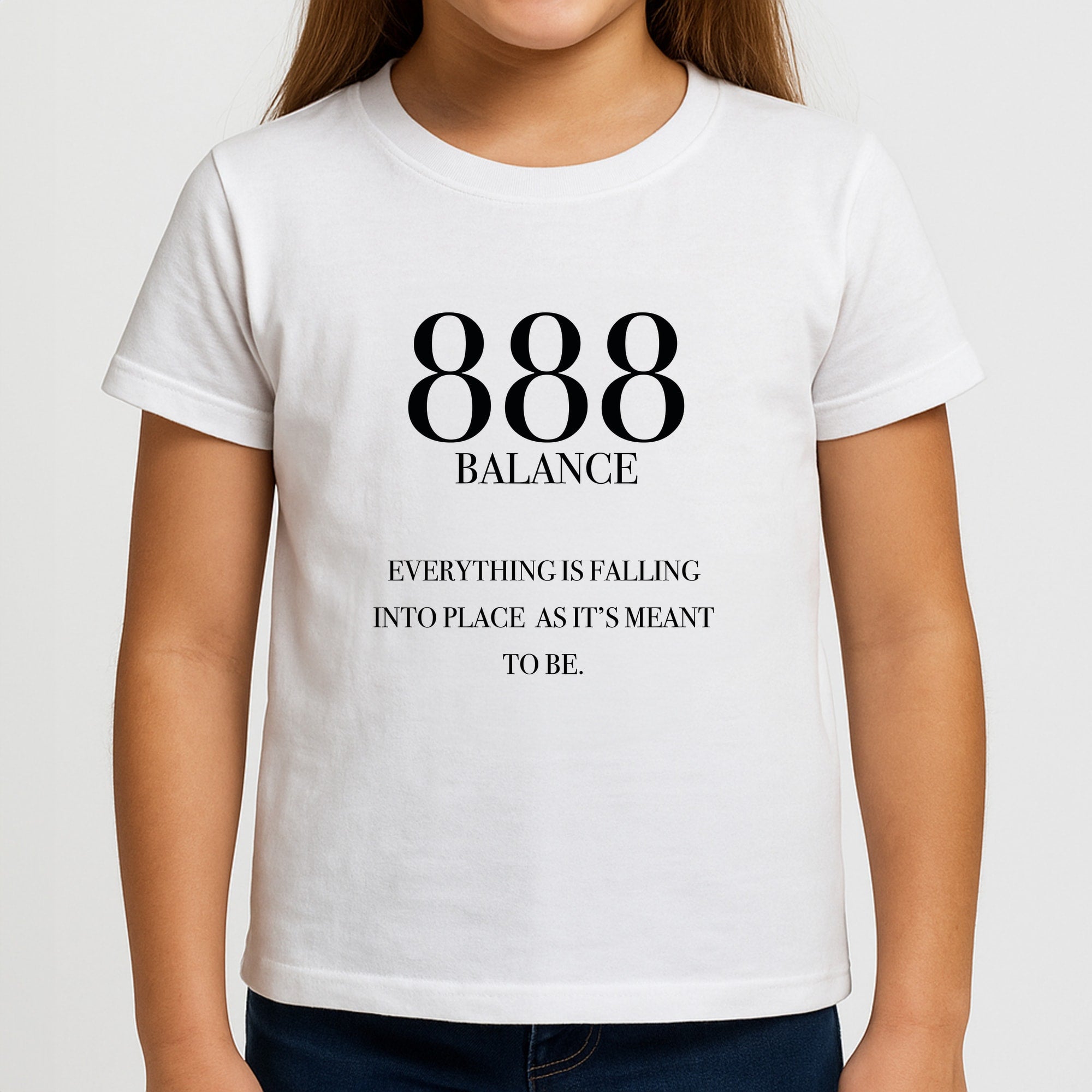 888 - Angel Numbers Girls T-Shirt