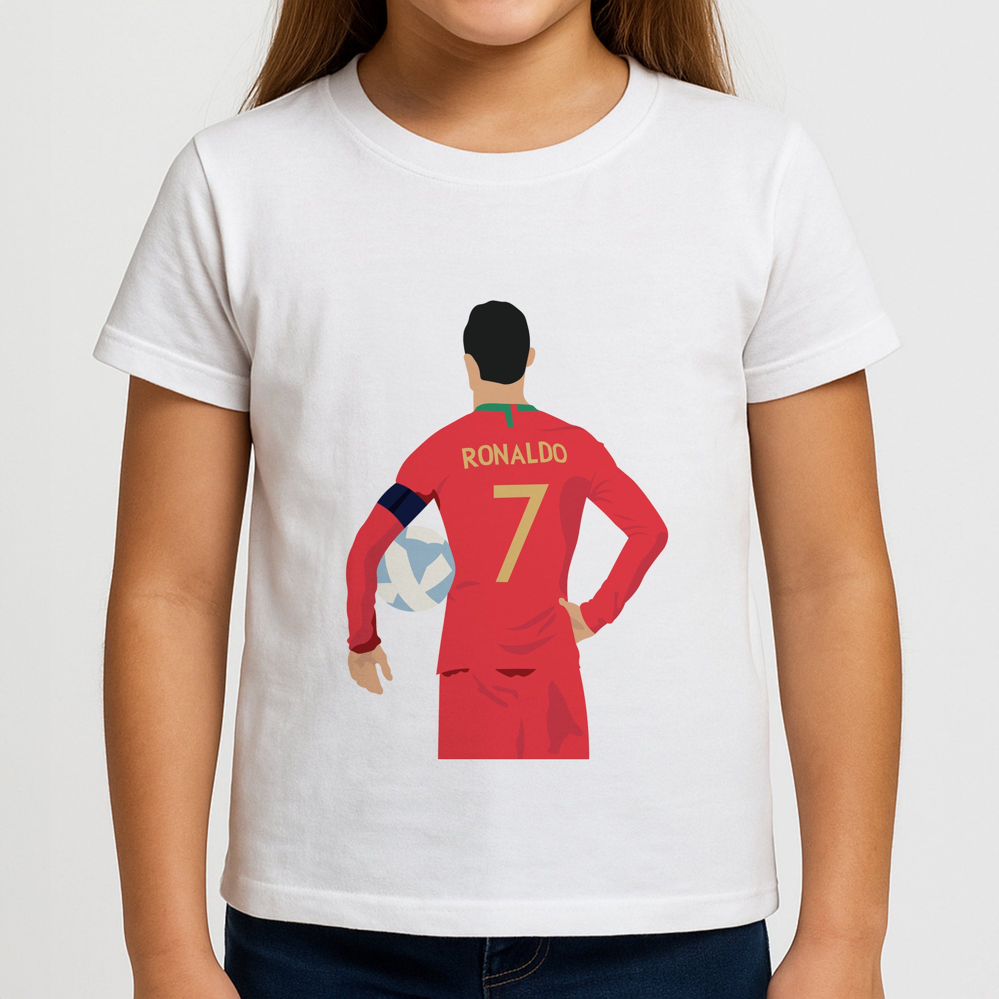 Ronaldo - Football Girls T-Shirt