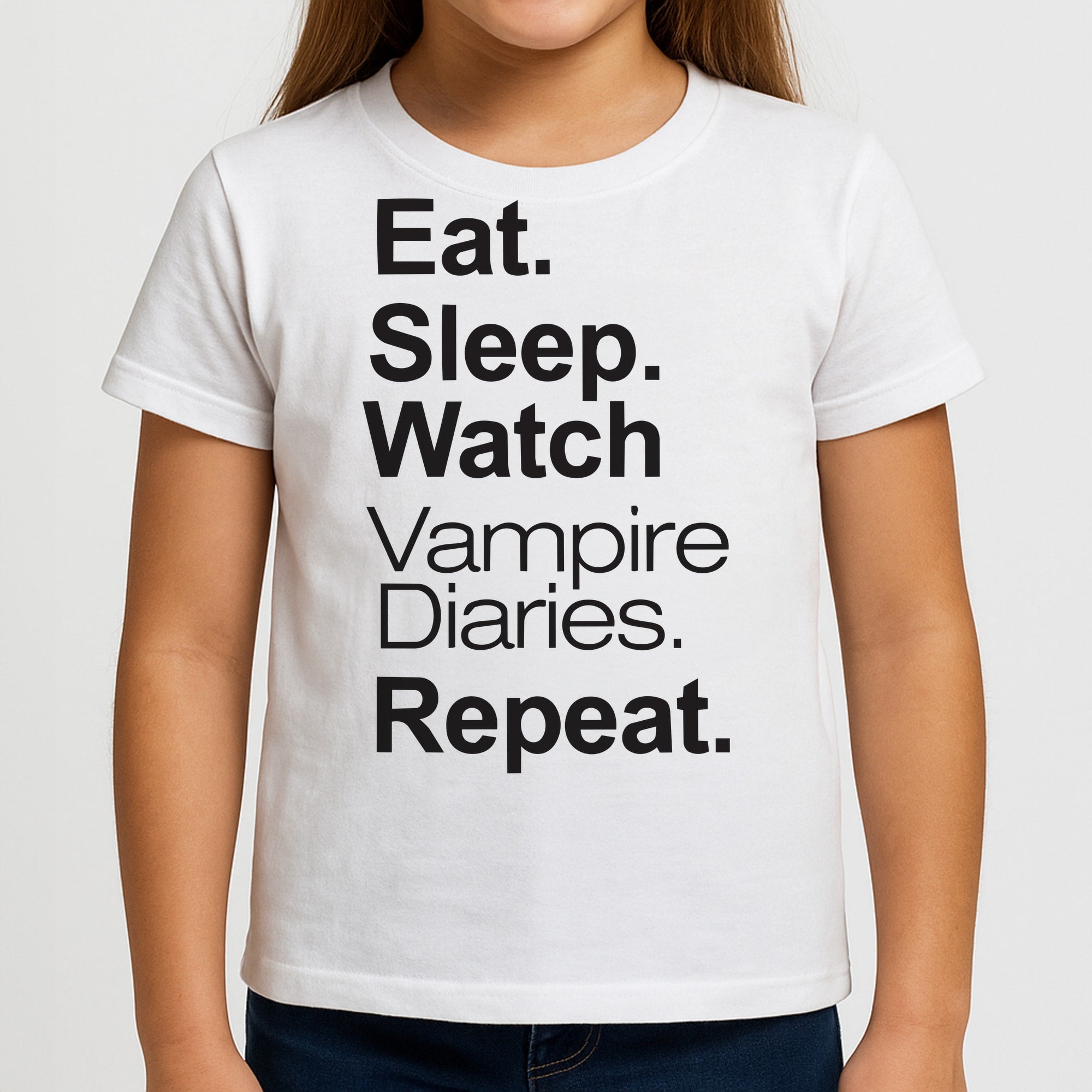 Eat Sleep Watch VPD Repeat Kids T-Shirt