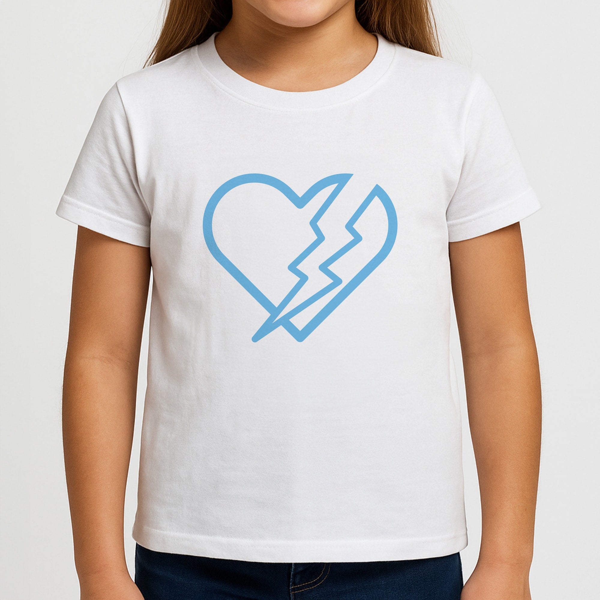 Lightning Heart Girls T-Shirt