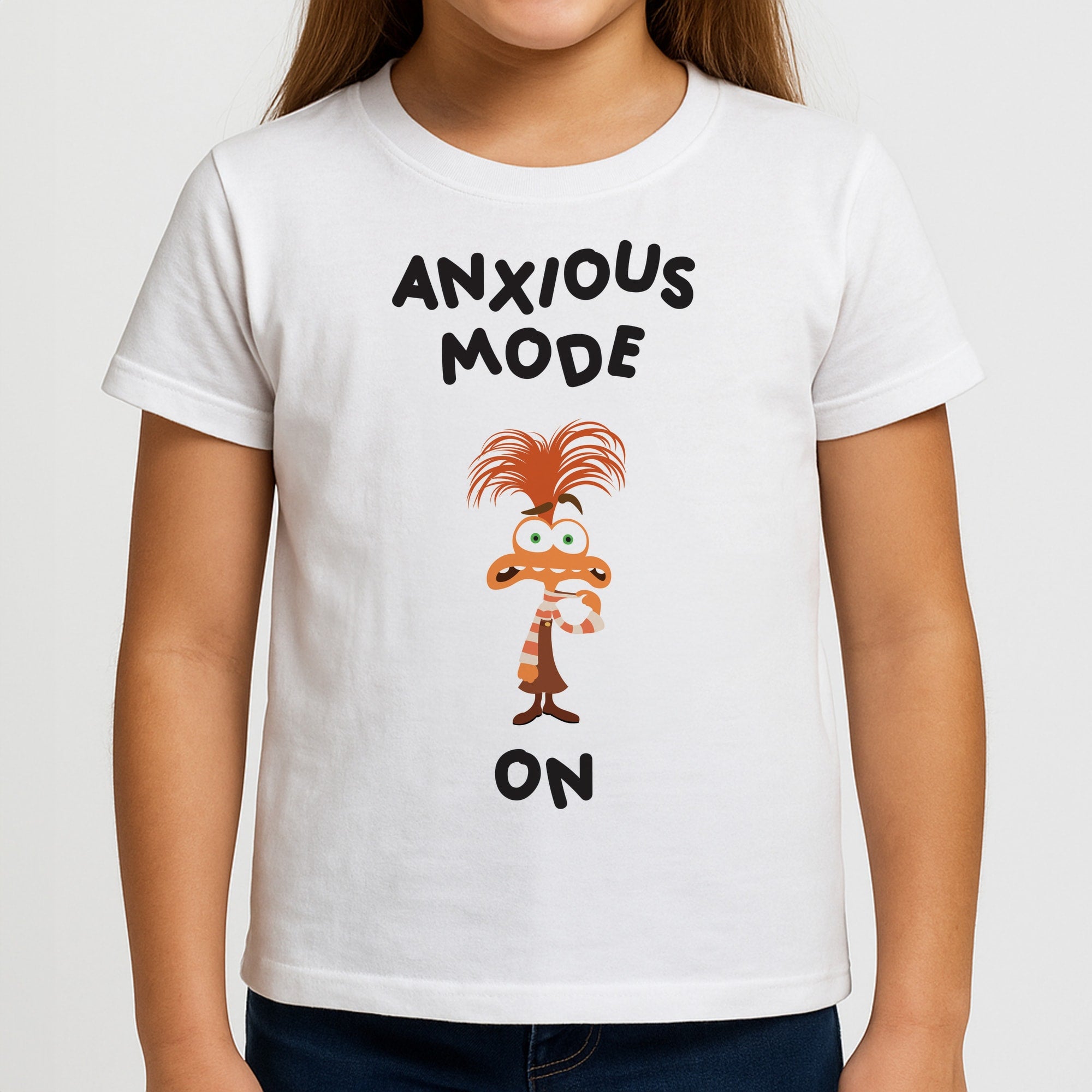 Anxious Mode On - Inside Out Girls T-Shirt