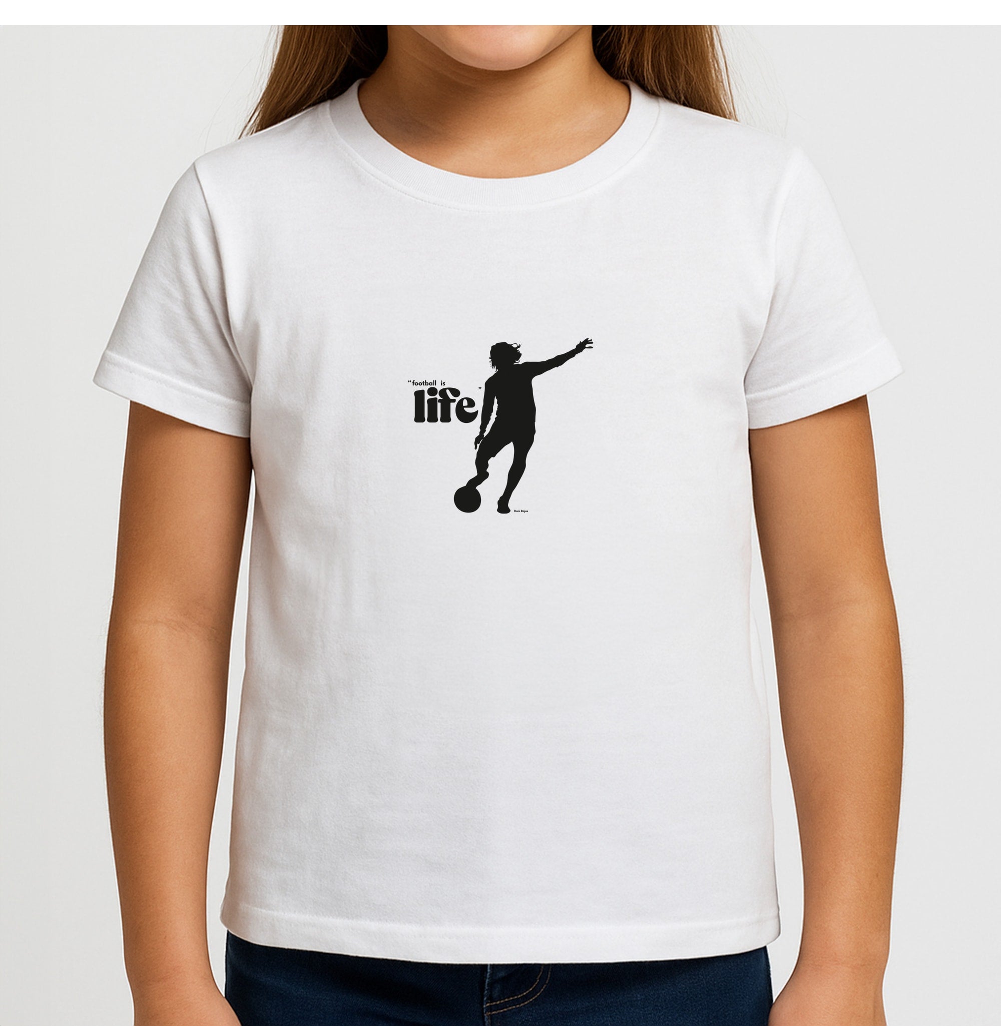 Football Is Life Girls T-Shirt