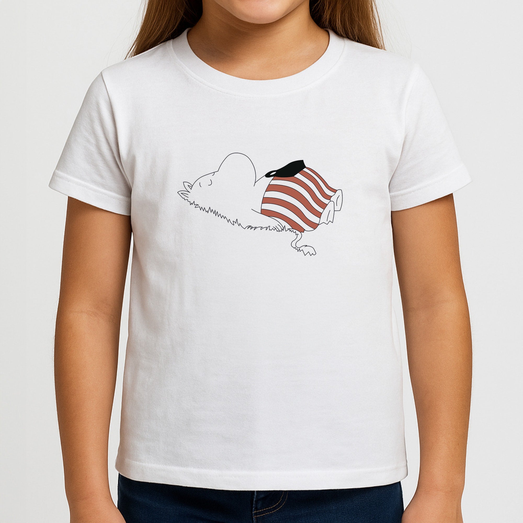 Moom On Grass Girls T-Shirt