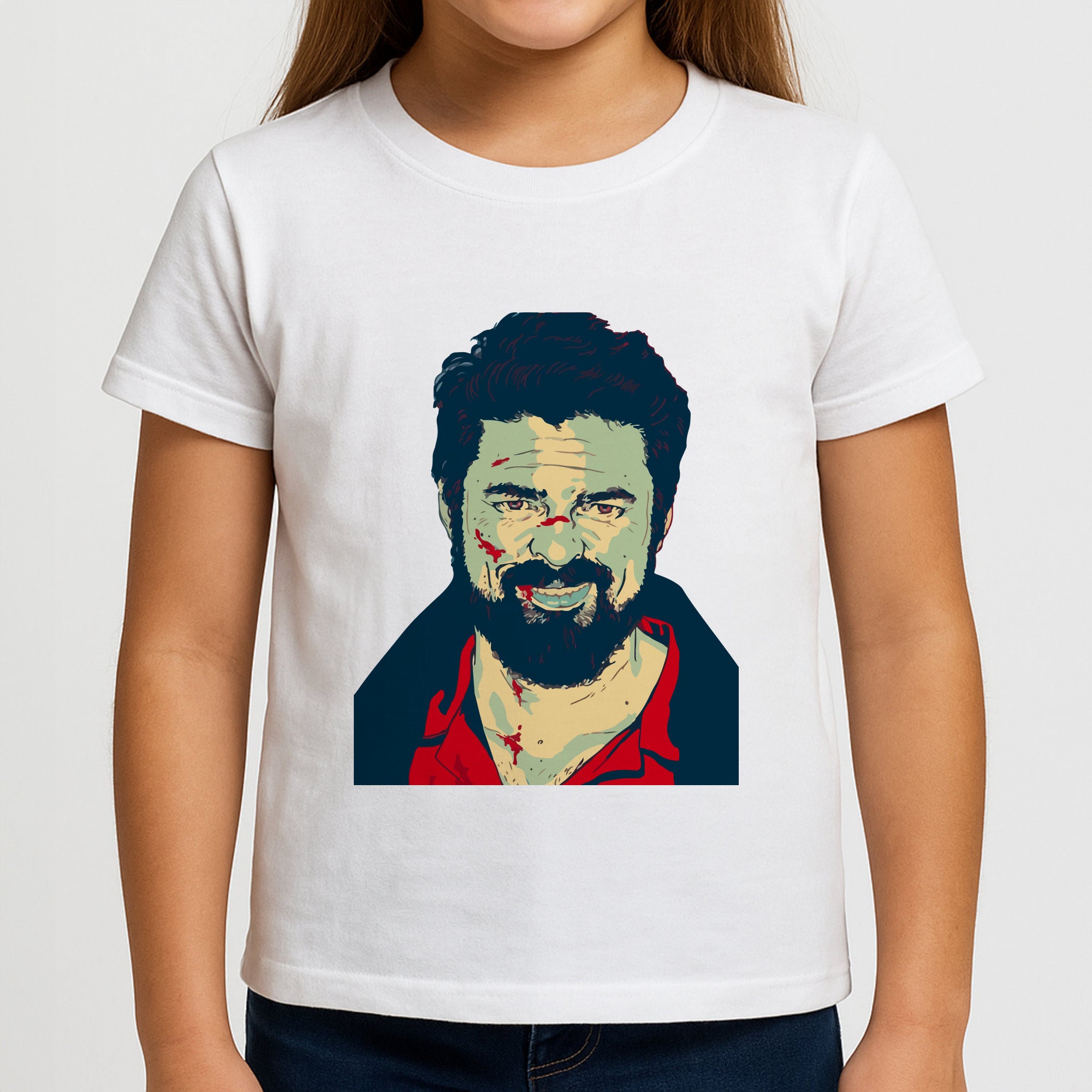 Billy Butcher Face Girls T-Shirt