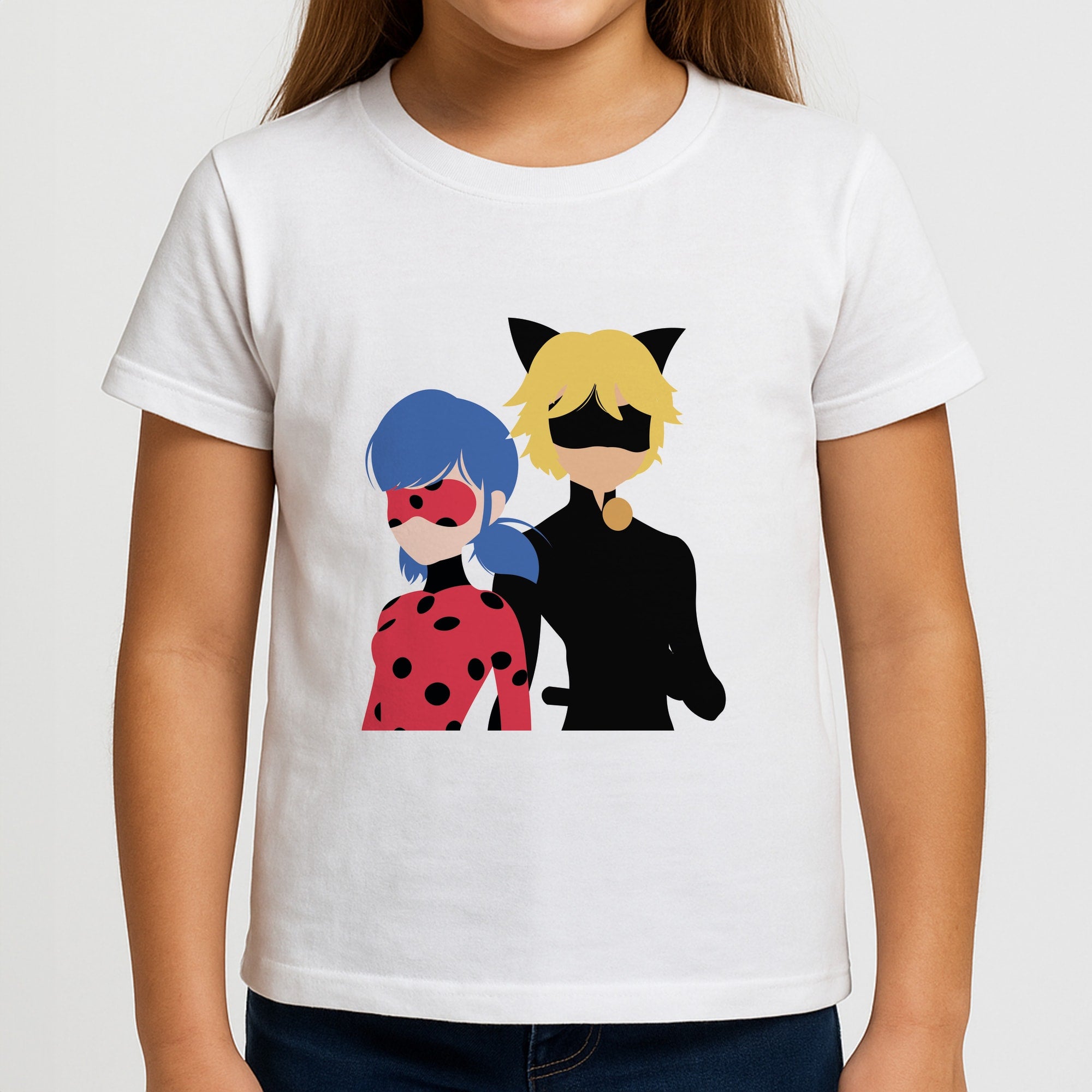 Red And Blue Girls T-Shirt