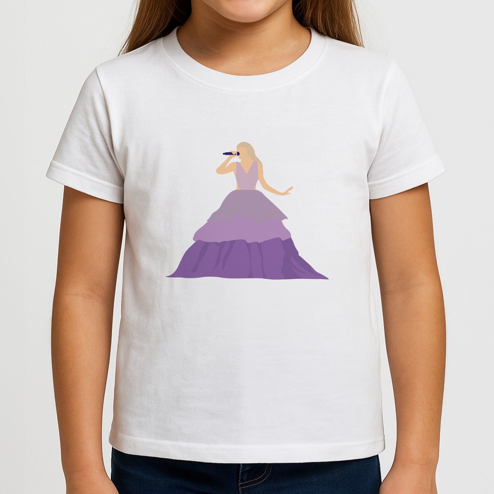 Purple Dress - Taylor Girls T-Shirt