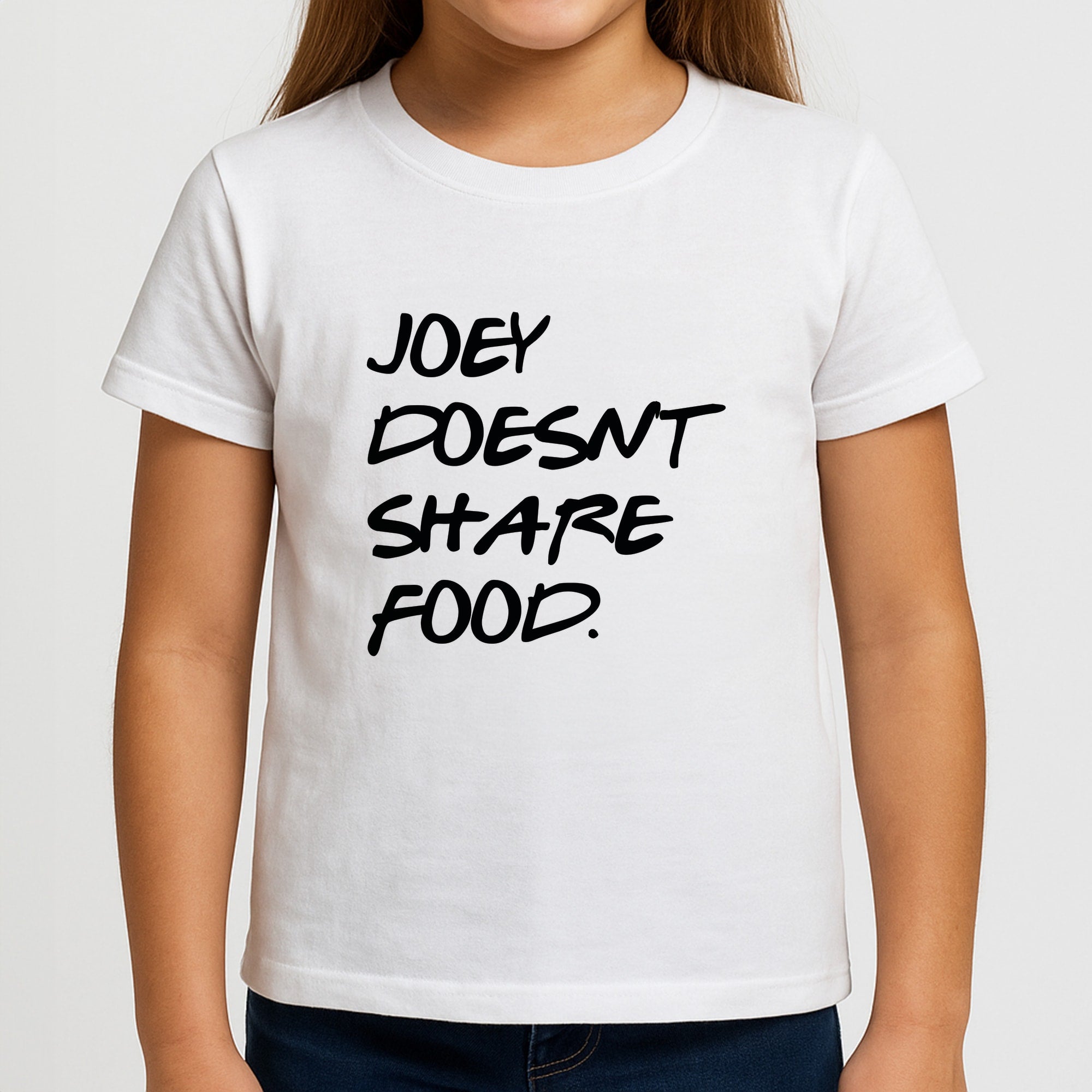 Joey Doesn't Share Food, Black Girls T-Shirt