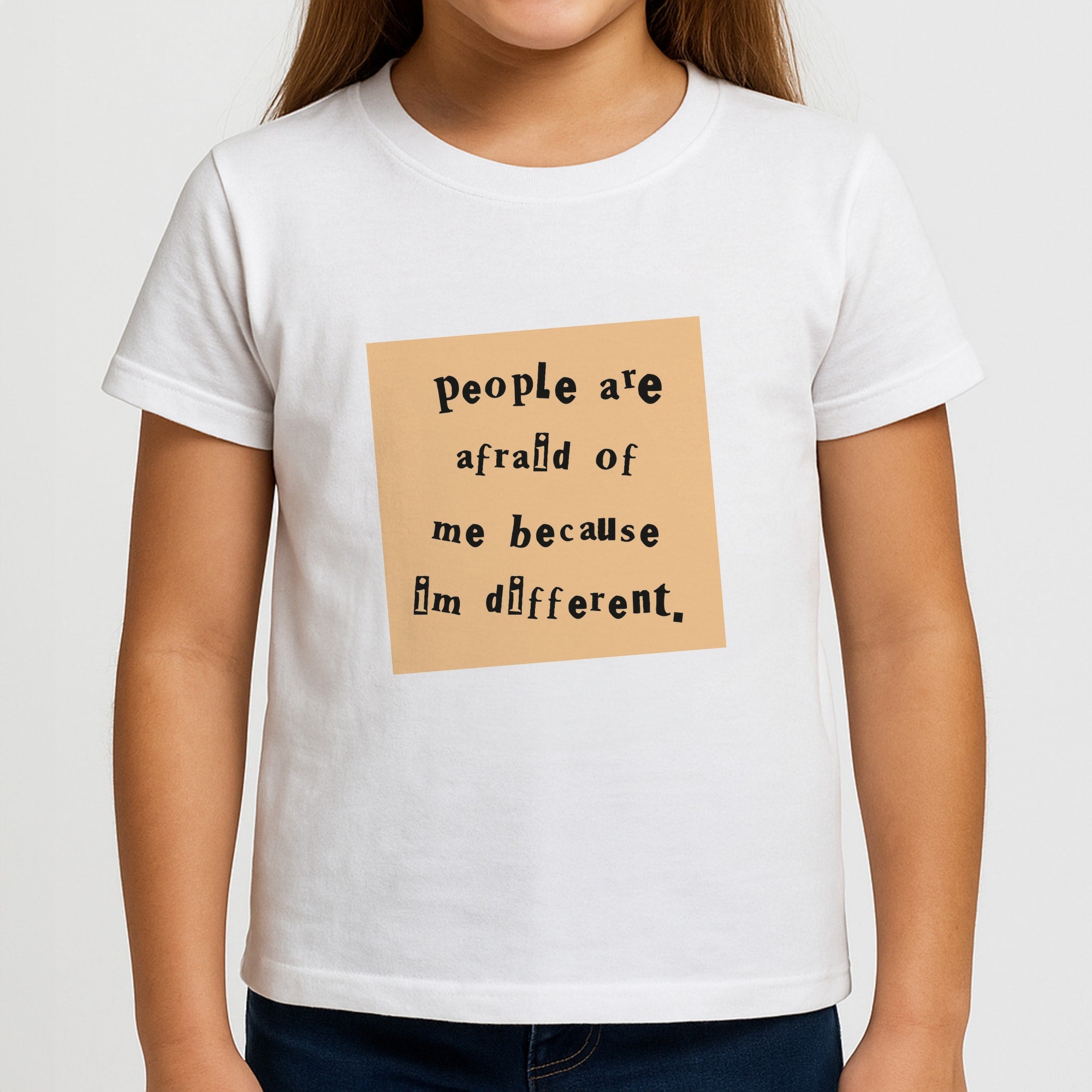 People Are Afraid Of Me - Scissorhands Girls T-Shirt
