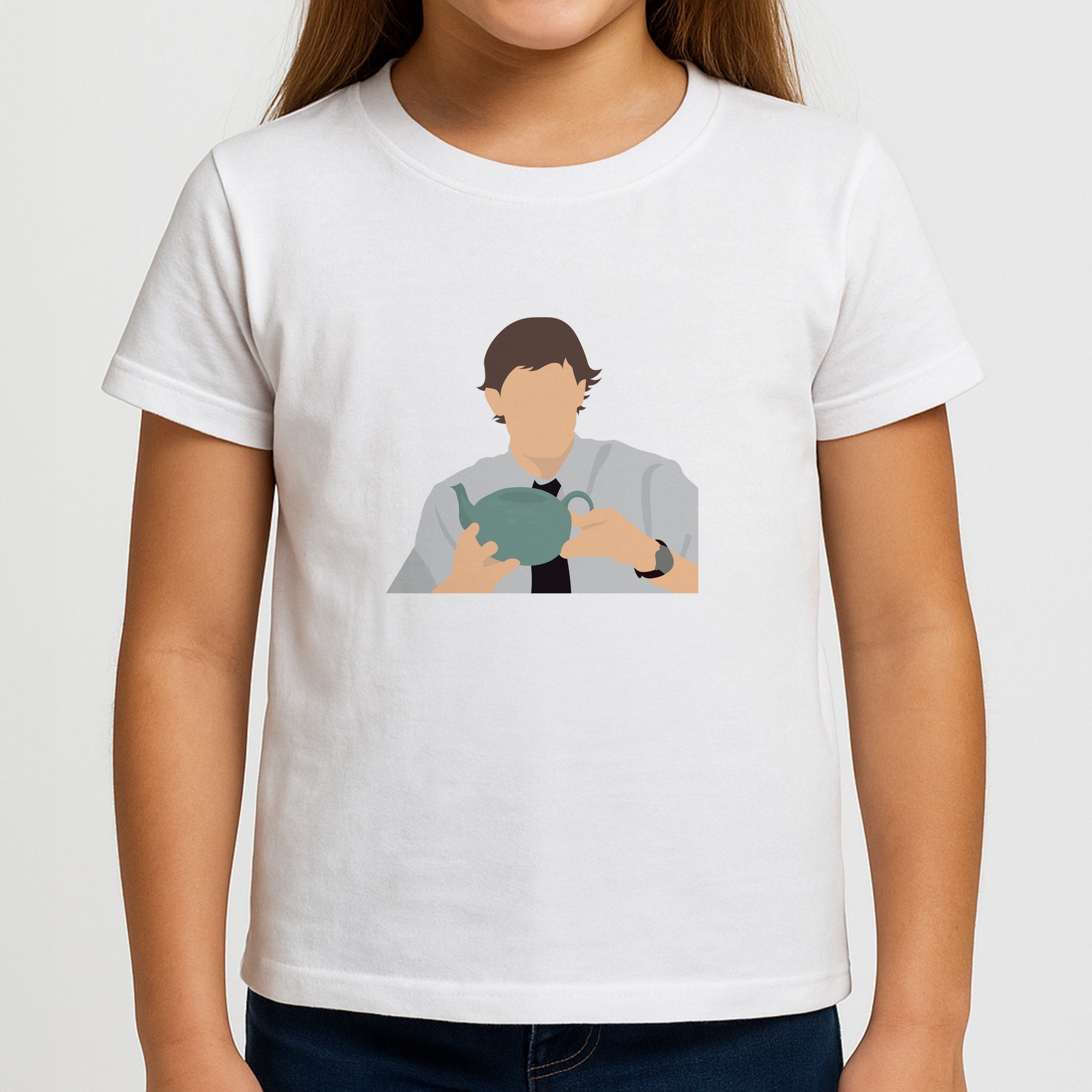 Jim's Tea Pot For Pam Girls T-Shirt