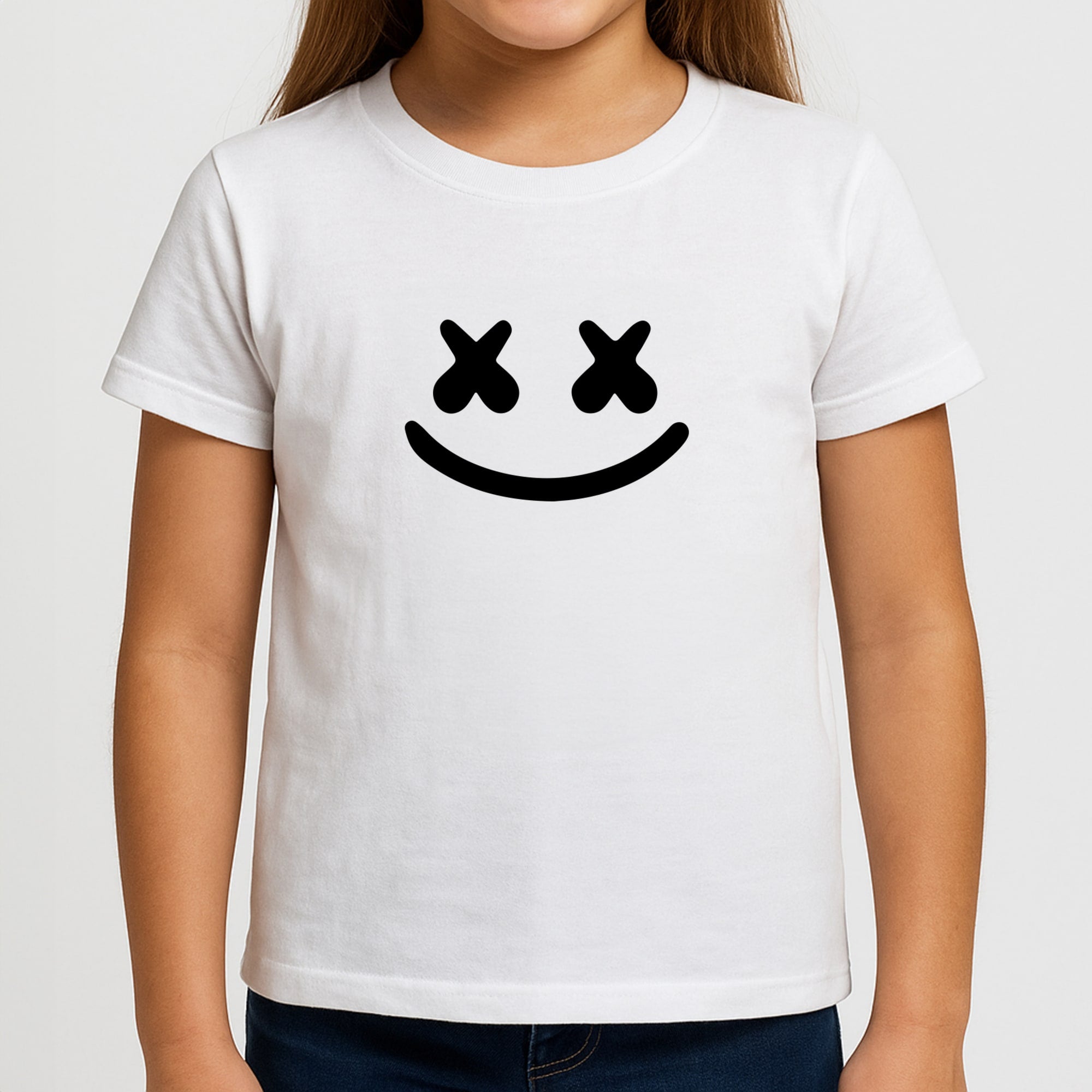 Blue White Helmet DJ Girls T-Shirt