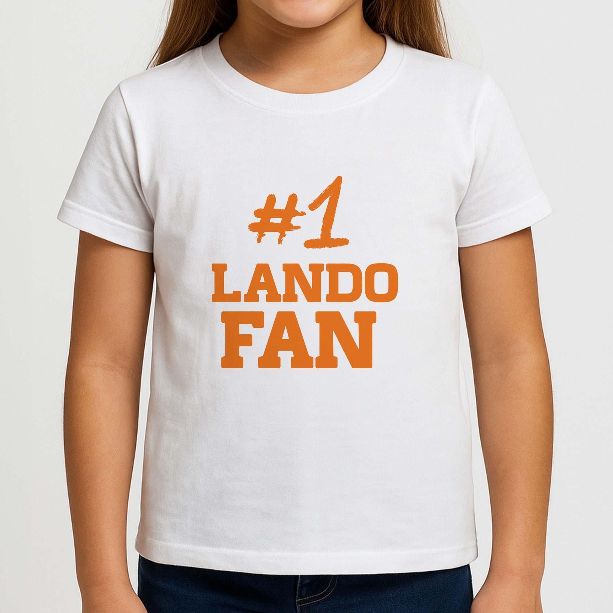 #1 Lando Fan Girls T-Shirt