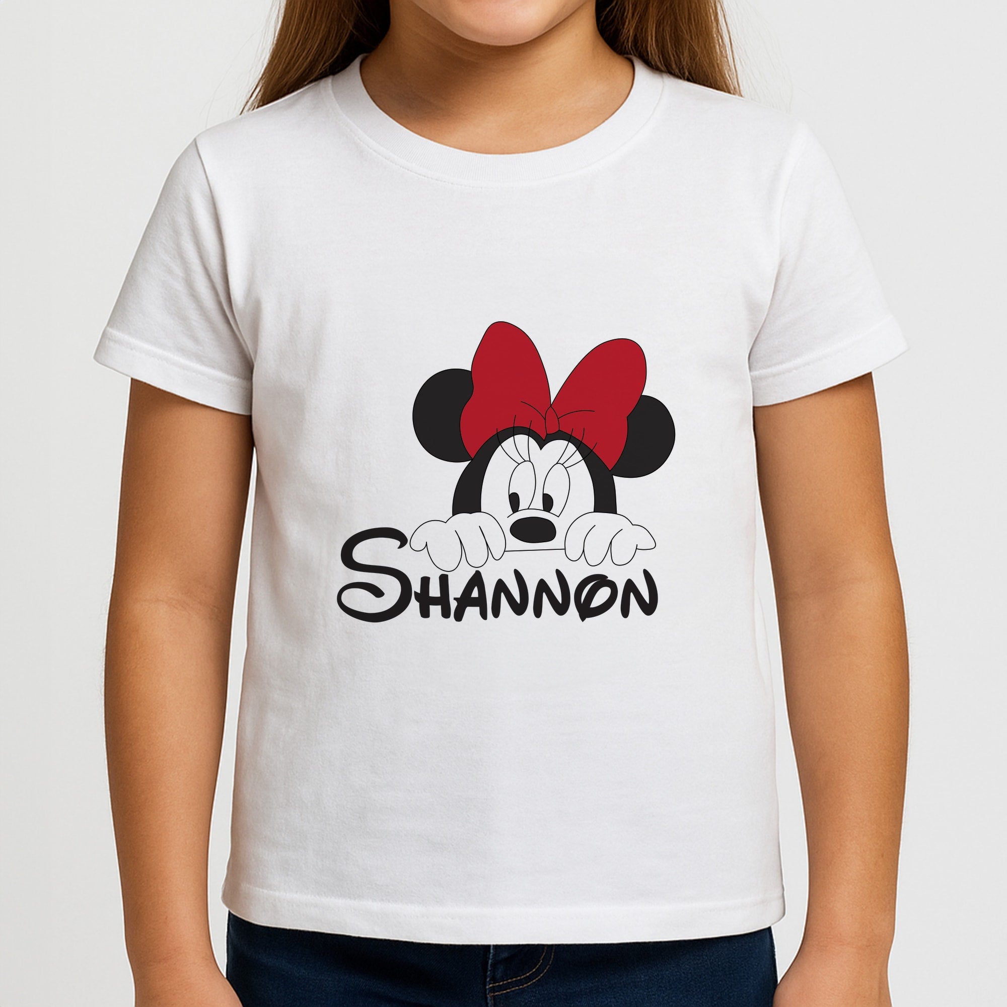 Minnie Mouse - Personalised Fairytale Girls T-Shirt