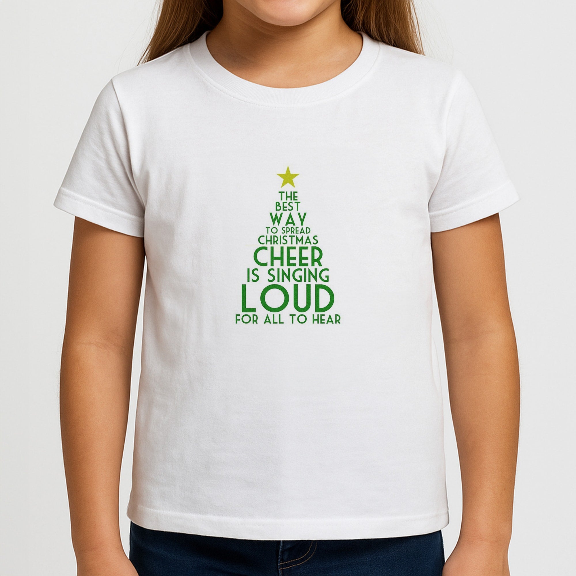 The Best Way To Spread Christmas Cheer - Elf Girls T-Shirt