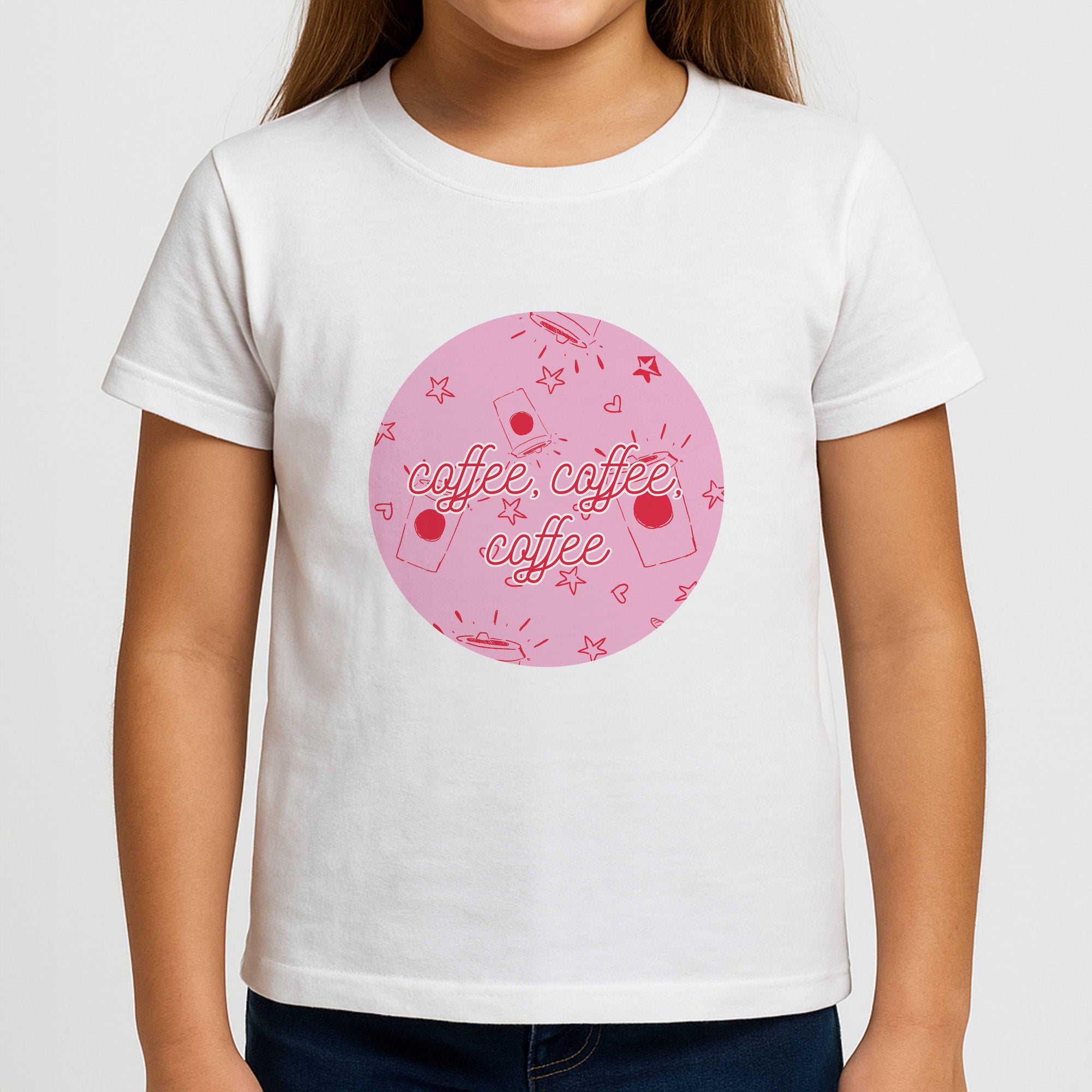 Coffee Pattern - Chamberlain Girls T-Shirt