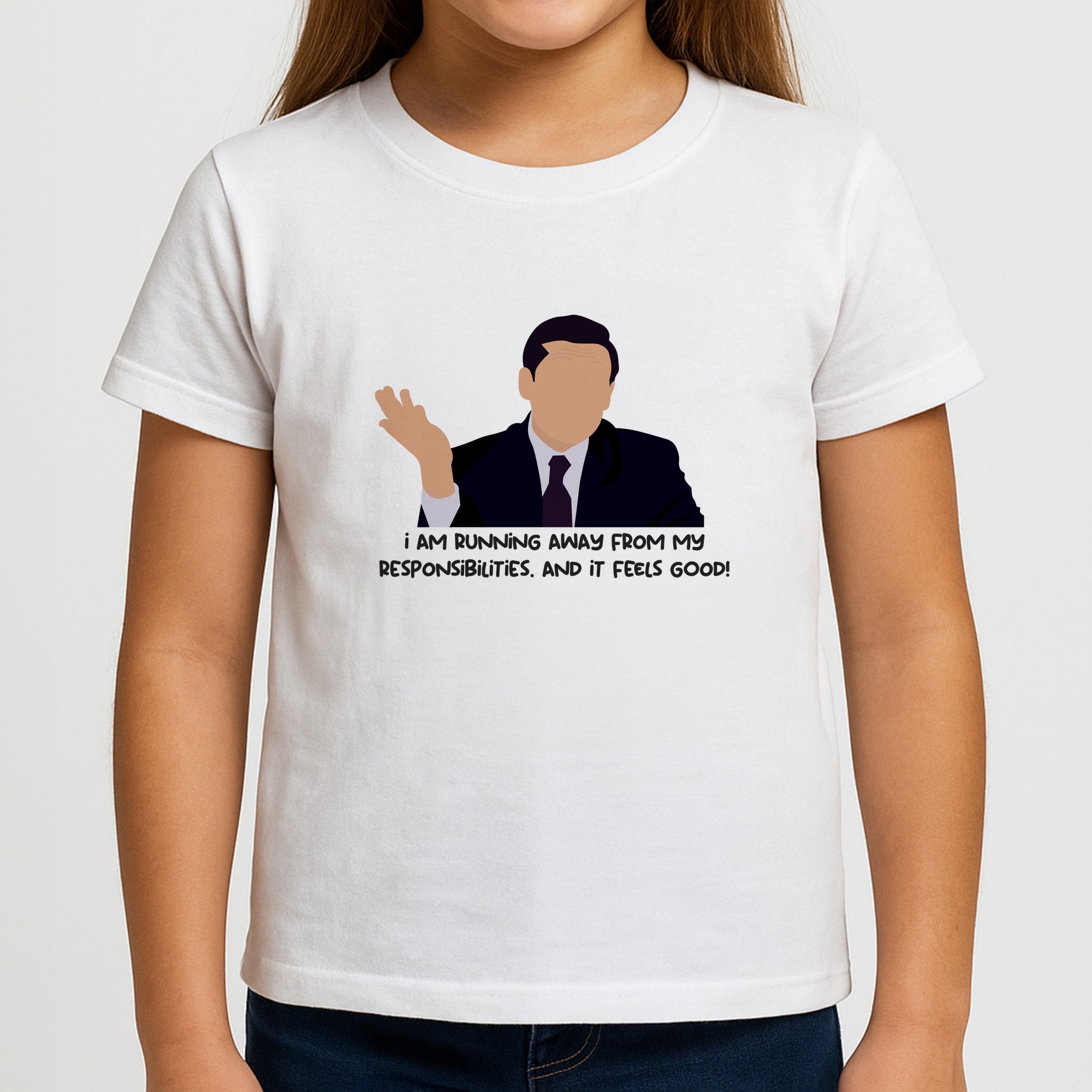 I Am Running Away From My Responsibilities Girls T-Shirt