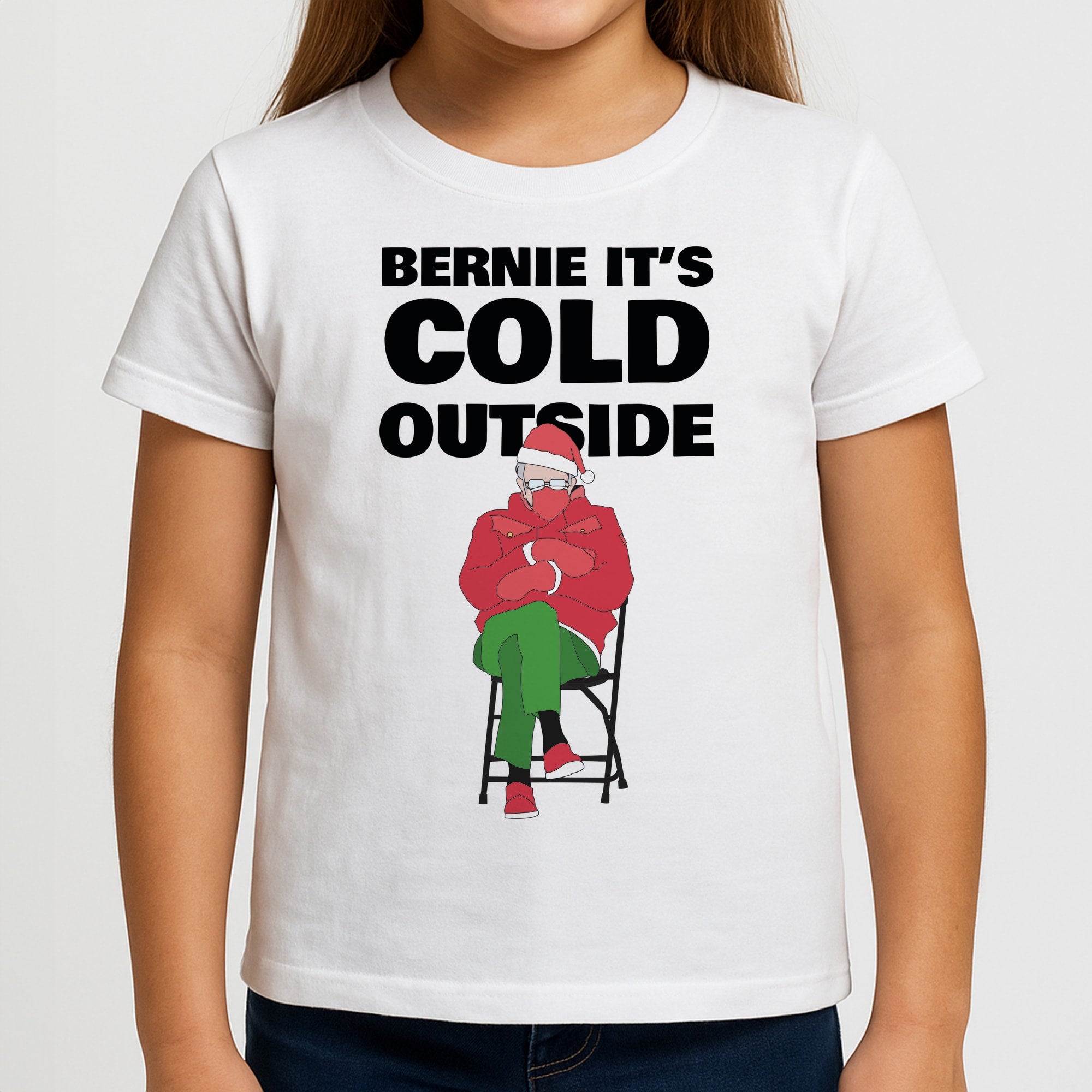 Bernie It's Cold Outside Girls T-Shirt
