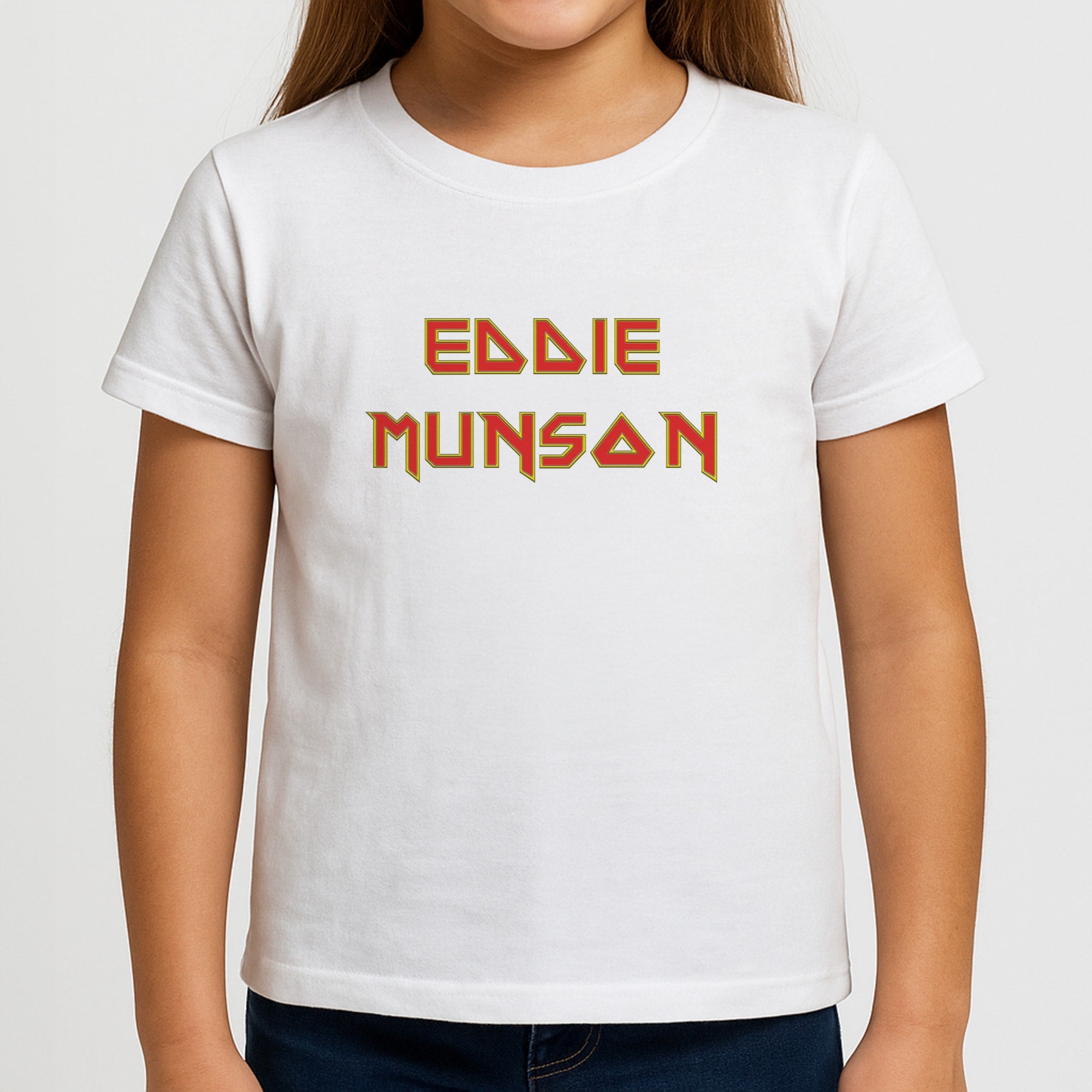Eddie Munson Text Girls T-Shirt