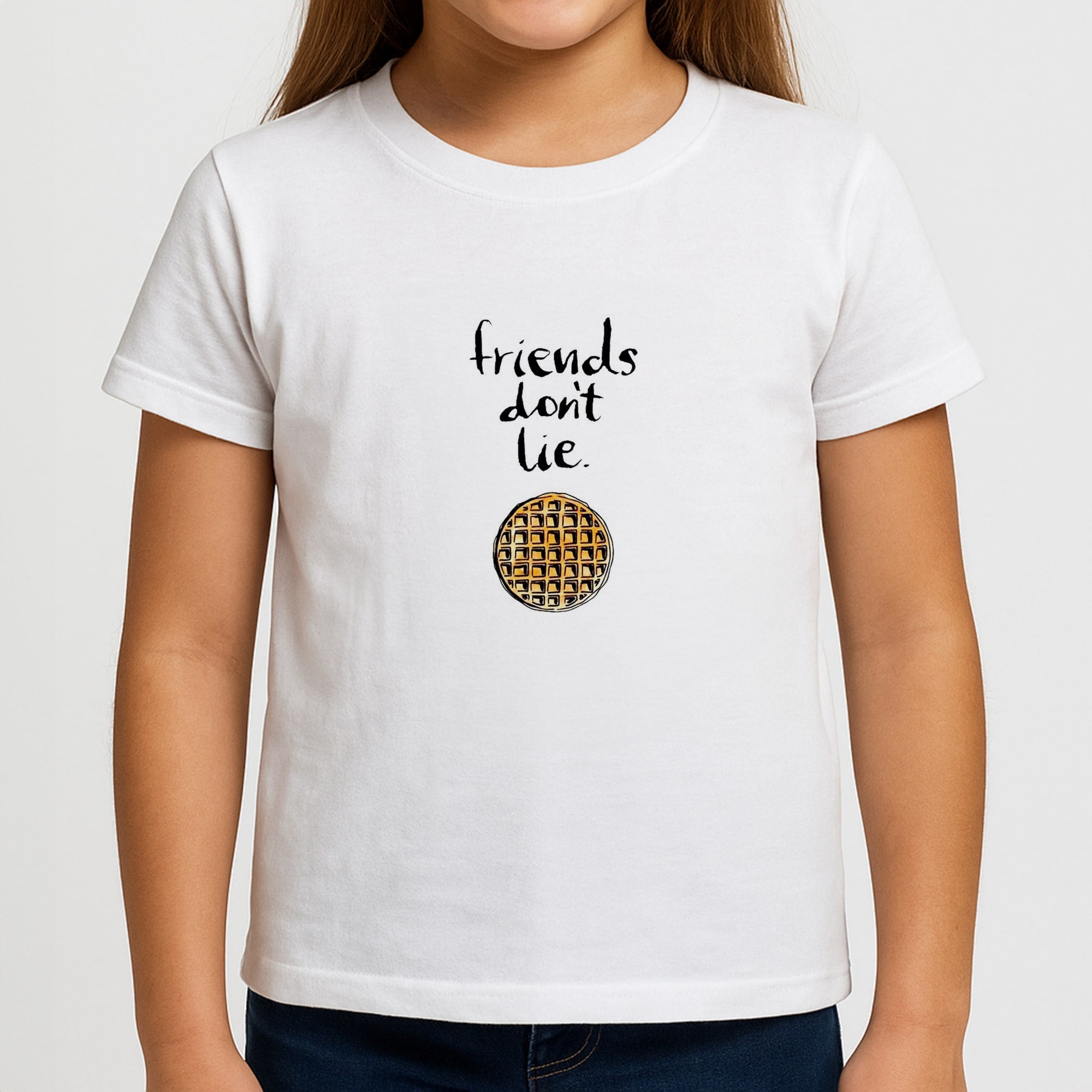 Friends Don't Lie Waffle Girls T-Shirt