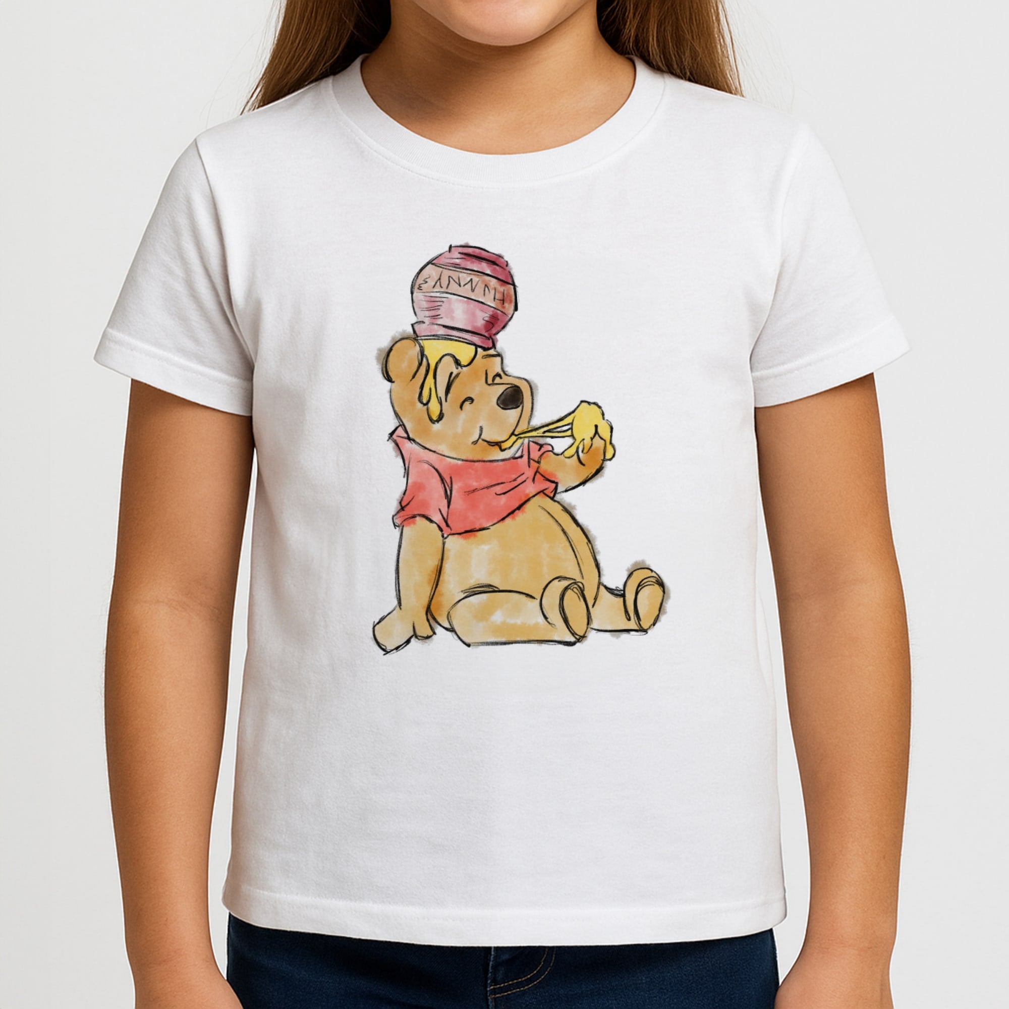 Winnie Sketch Kids T-Shirt