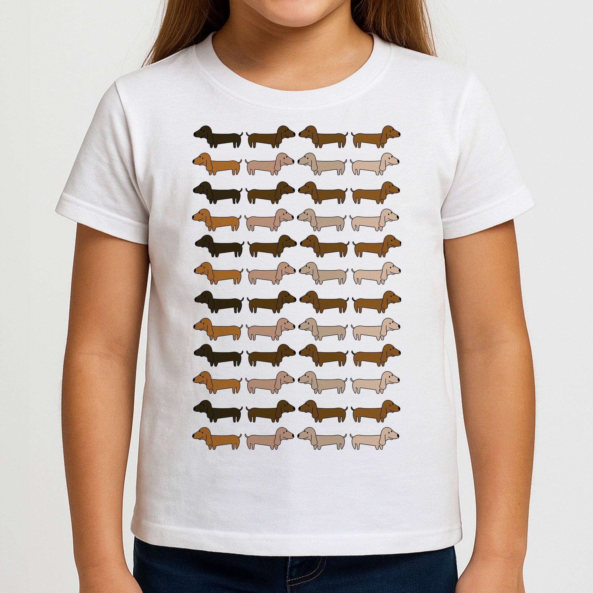 Collage - Dachshunds Girls T-Shirt