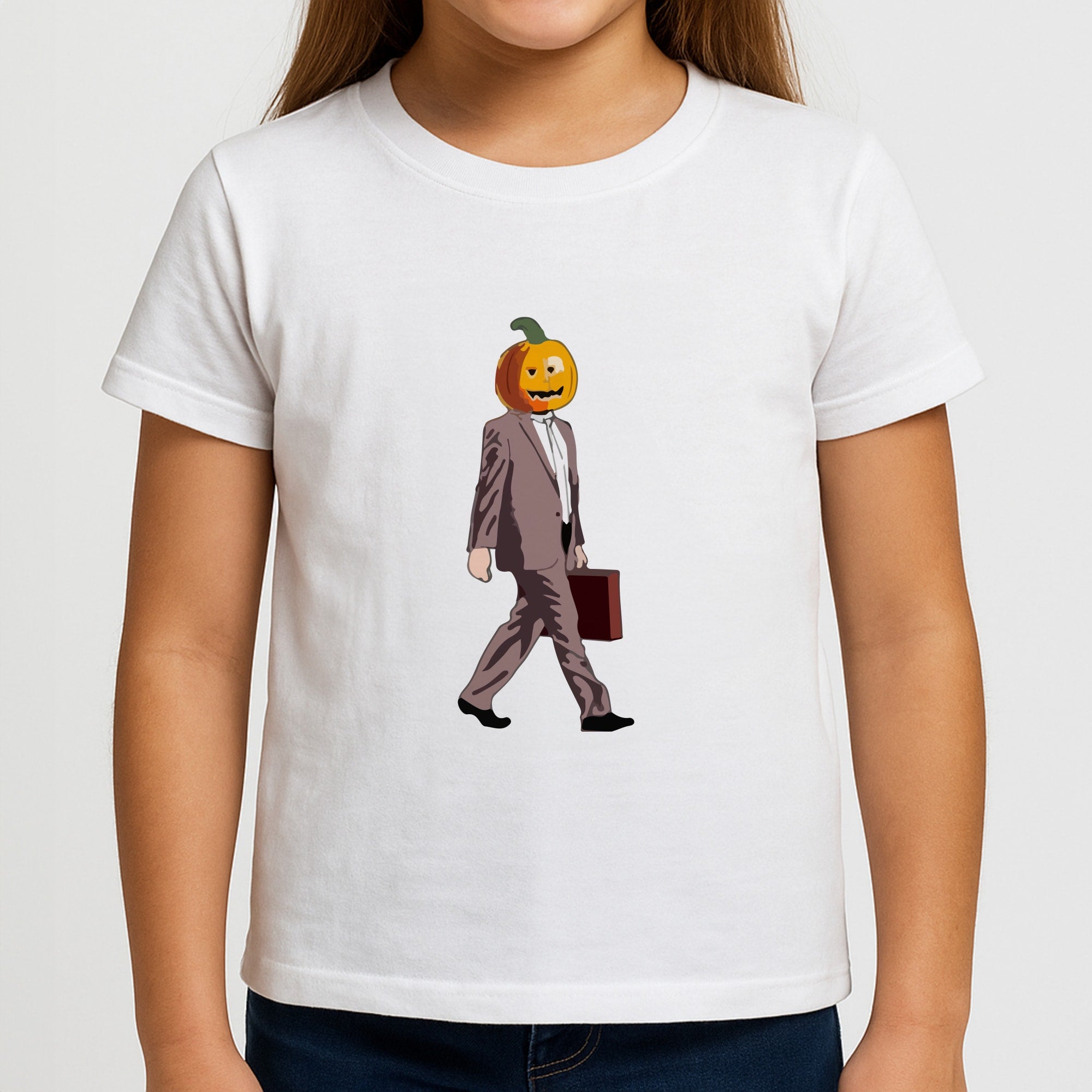 Dwight Pumpkin Head Girls T-Shirt