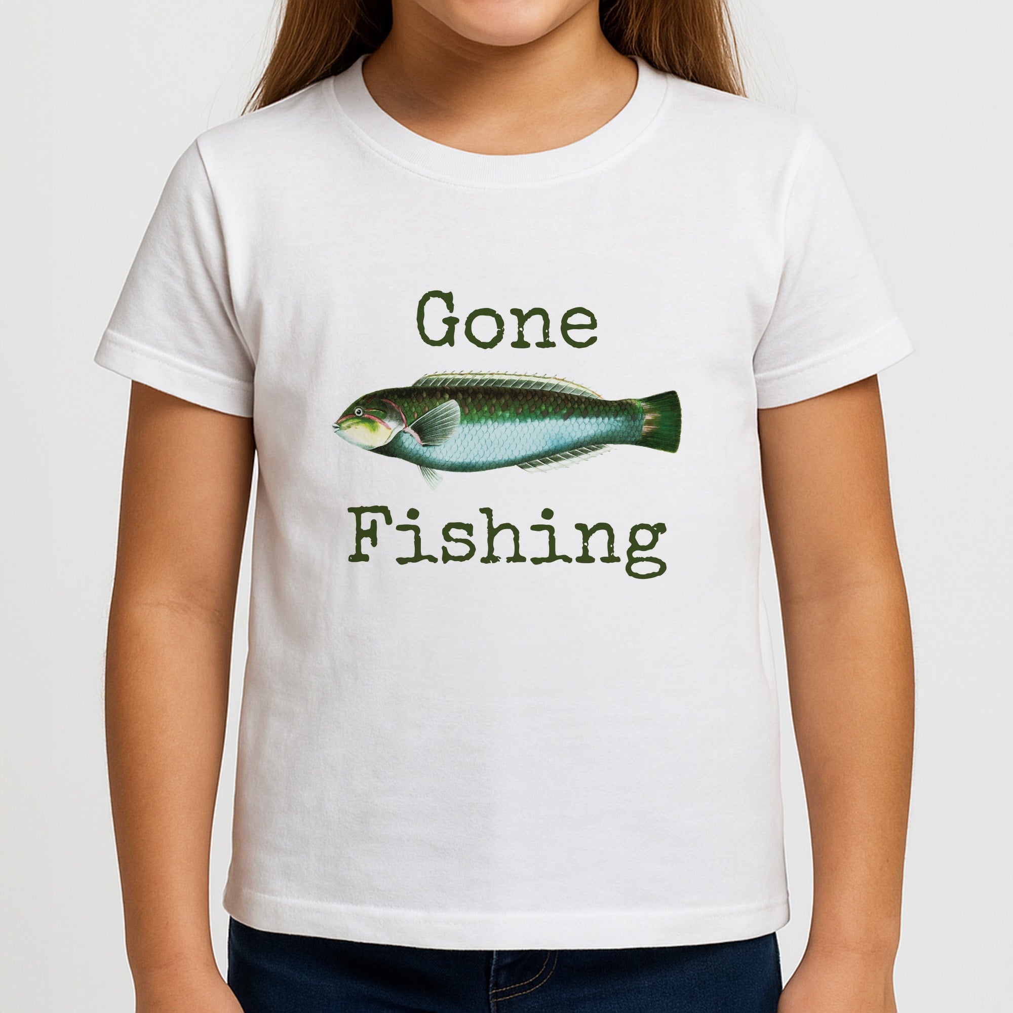 Gone Fishing Girls T-Shirt