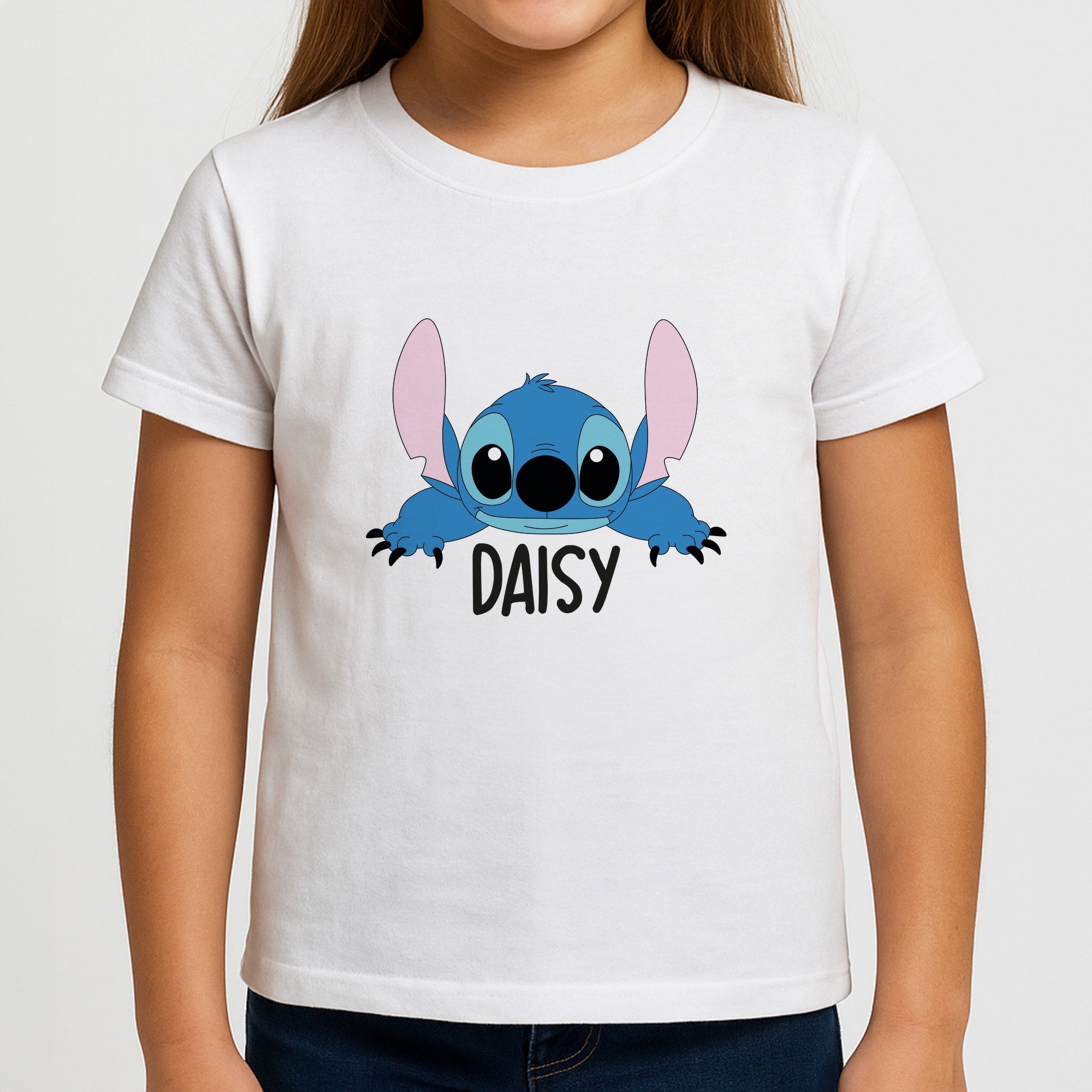Blue Alien - Personalised Disney Girls T-Shirt