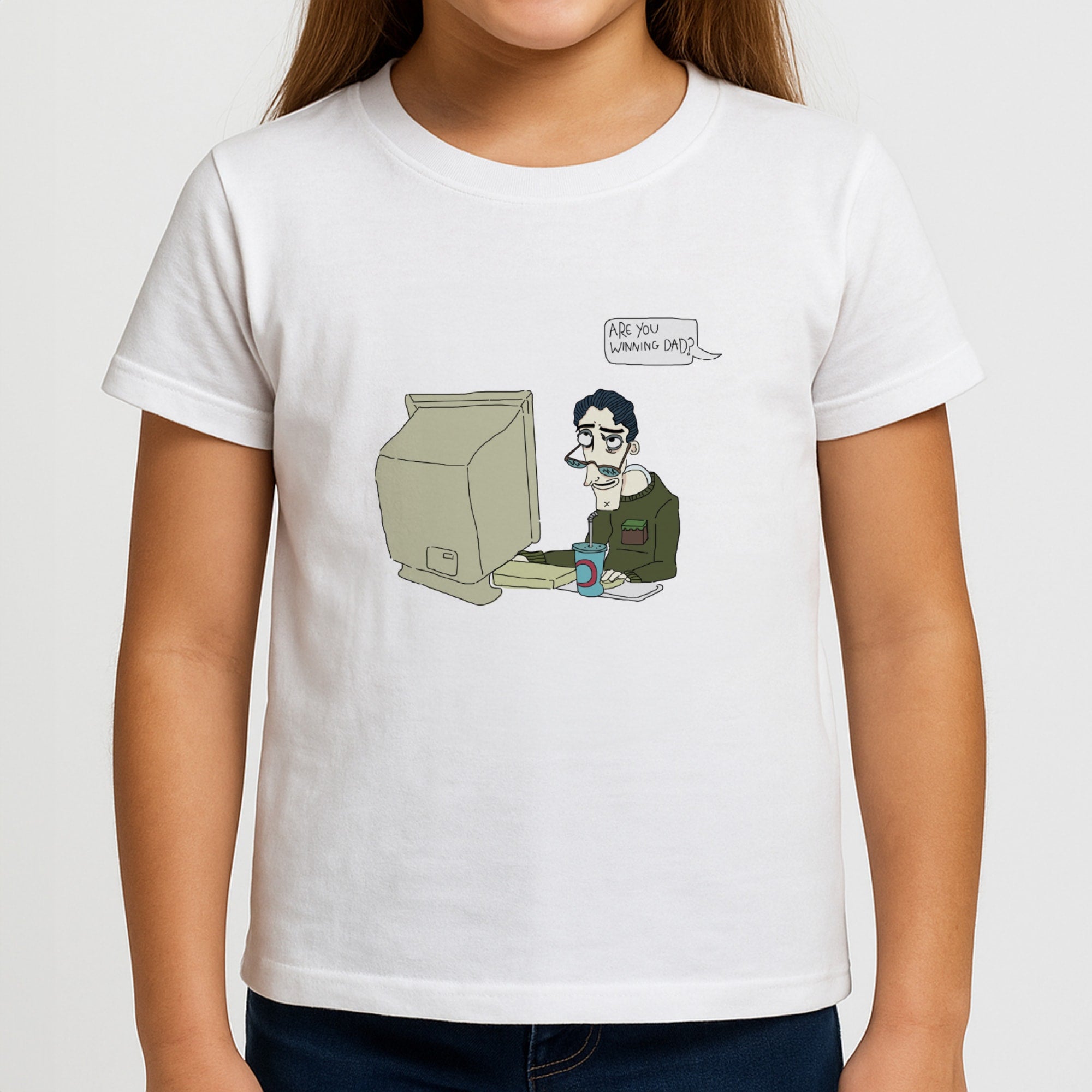 Are You Winning Dad Girls T-Shirt