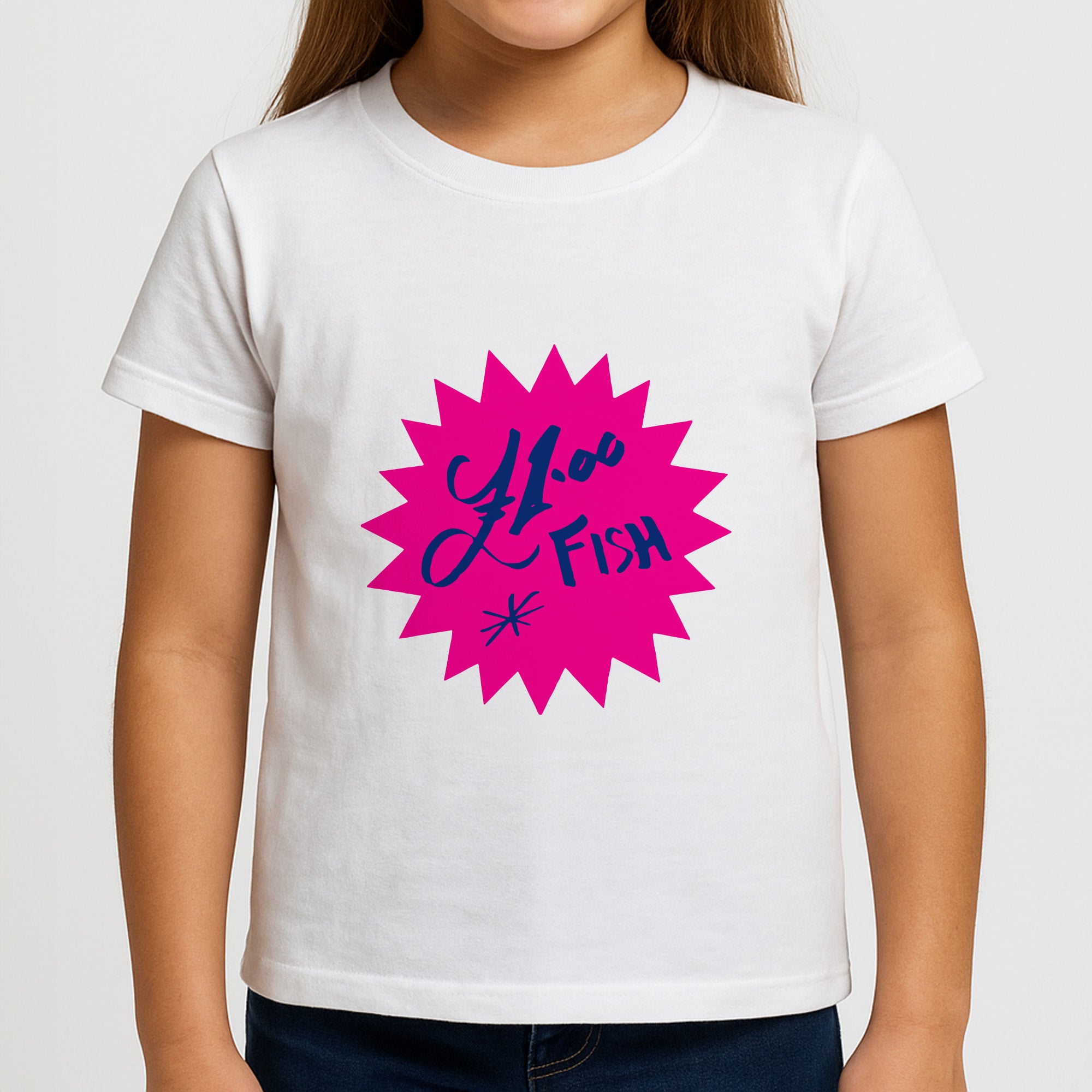 One Pound Fish - British Pop Culture Girls T-Shirt