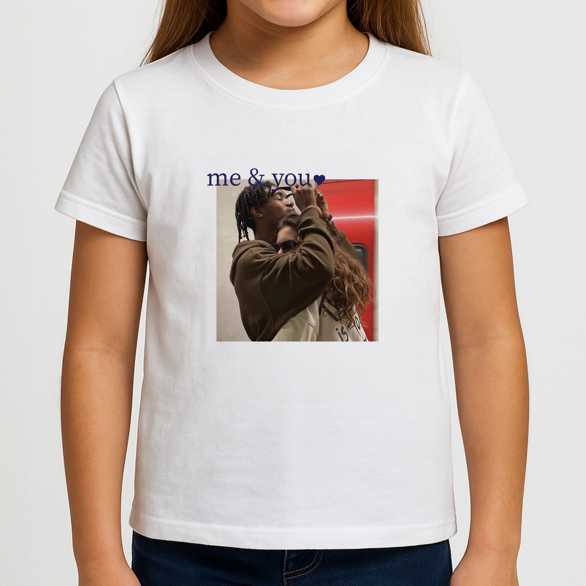 Me And You - Personalised Couples Girls T-Shirt