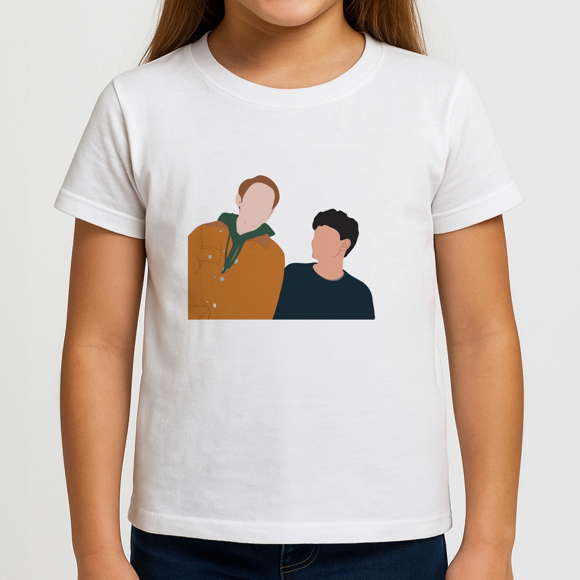 Nick And Charlie - Heart TV Girls T-Shirt