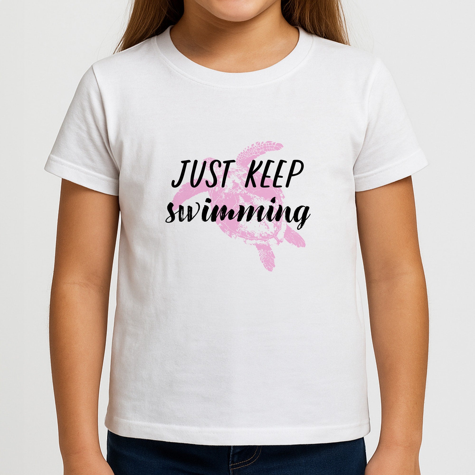 Just Keep Swimming - Summer Girls T-Shirt
