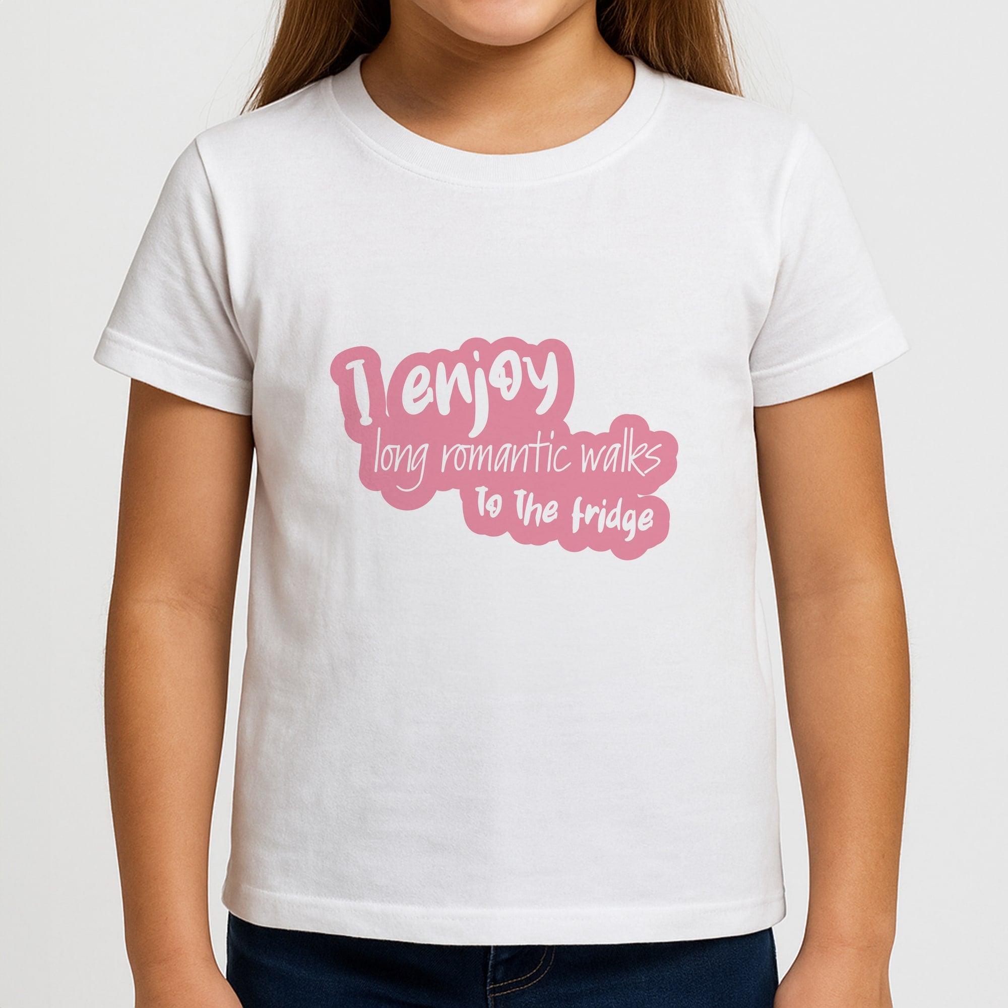 I Enjoy Long Romantic Walks - Funny Quotes Kids T-Shirt
