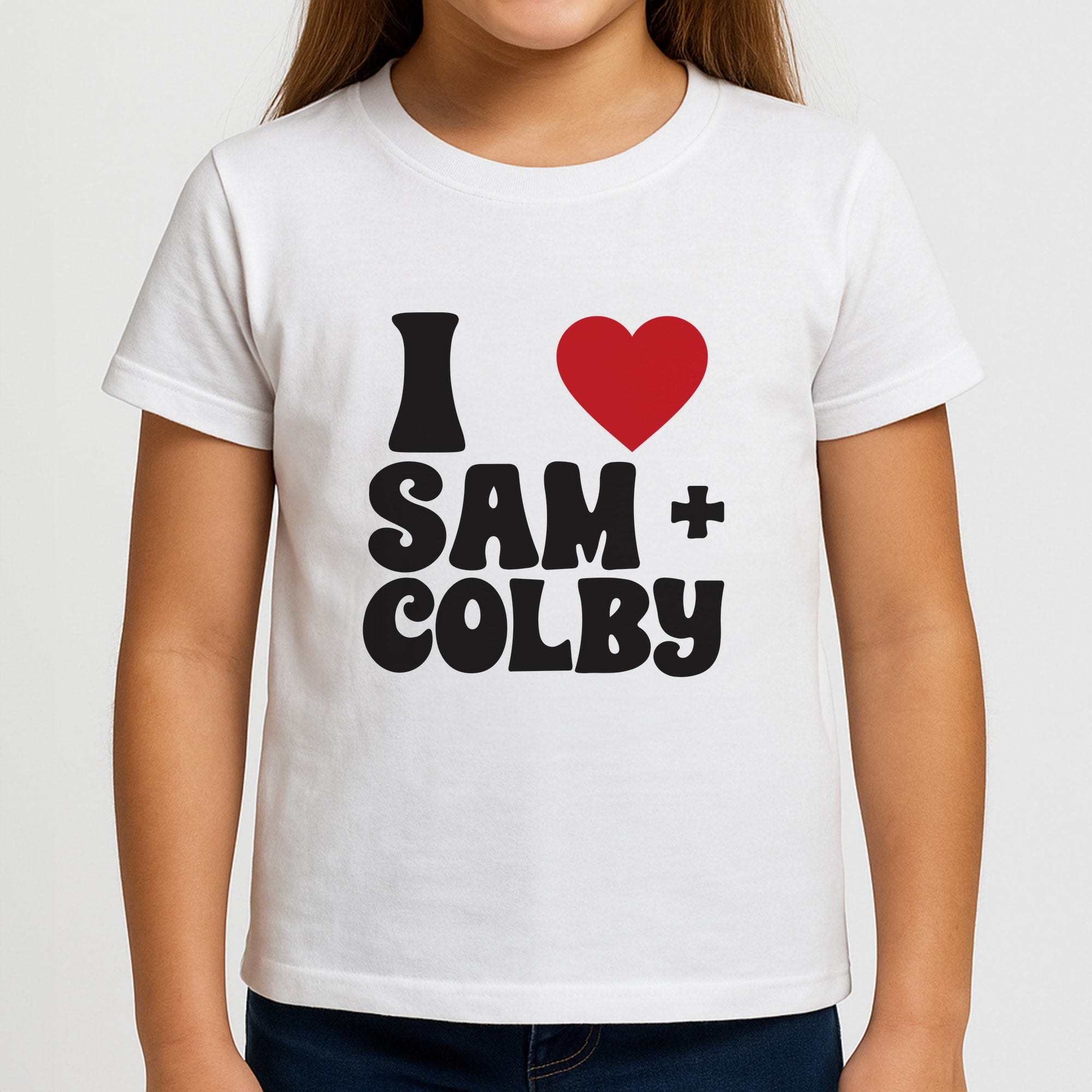 I Love S & C Girls T-Shirt