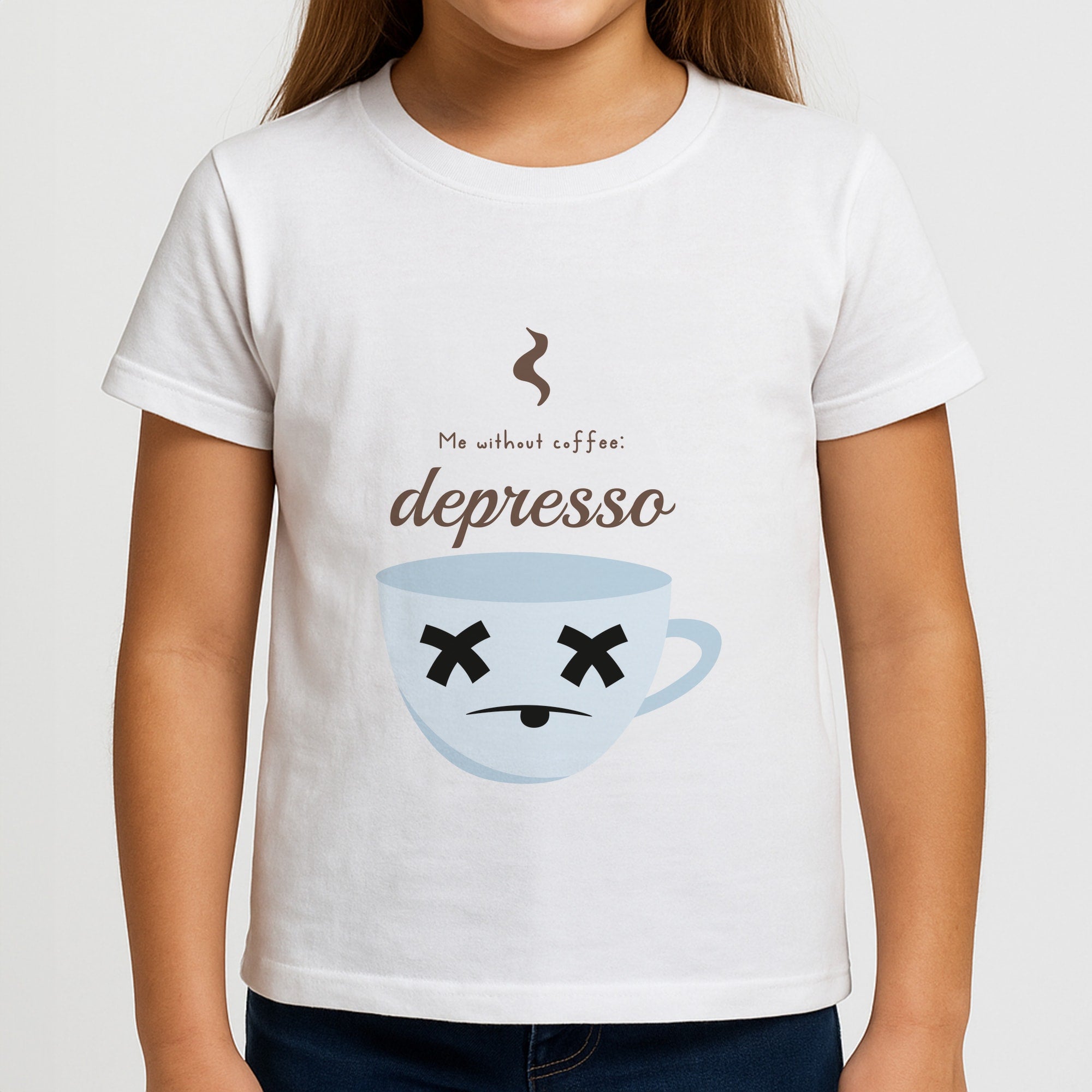 Depresso - Funny Quotes Girls T-Shirt