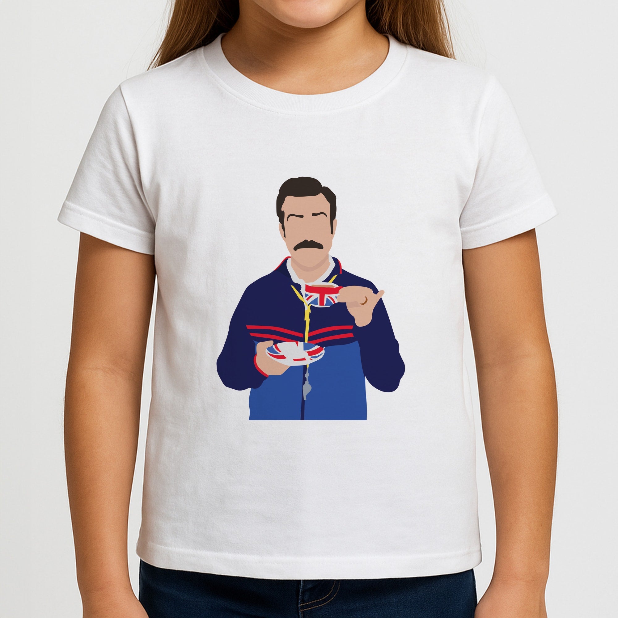 Ted Drinking Tea Girls T-Shirt