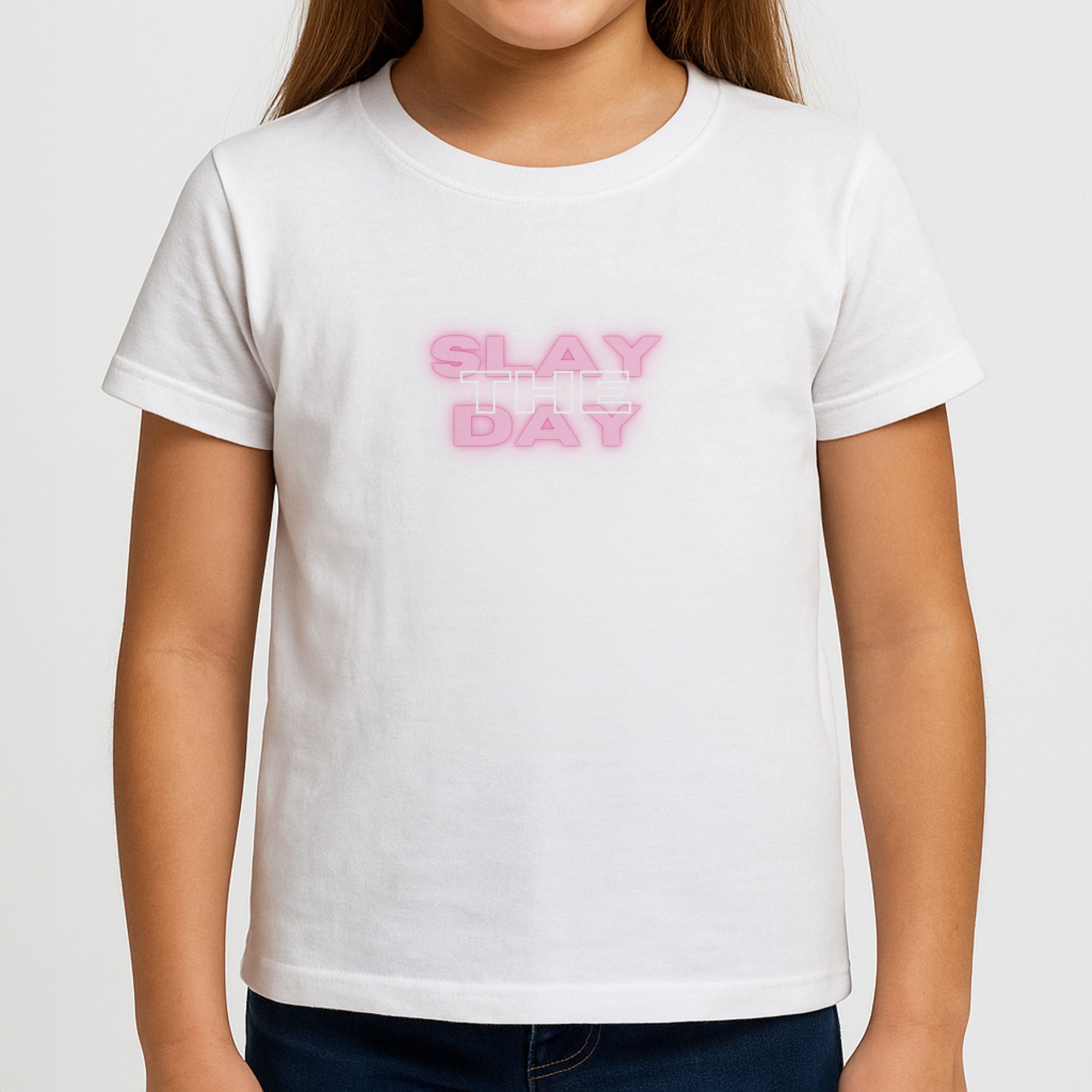 Slay The Day - Sassy Quote Girls T-Shirt