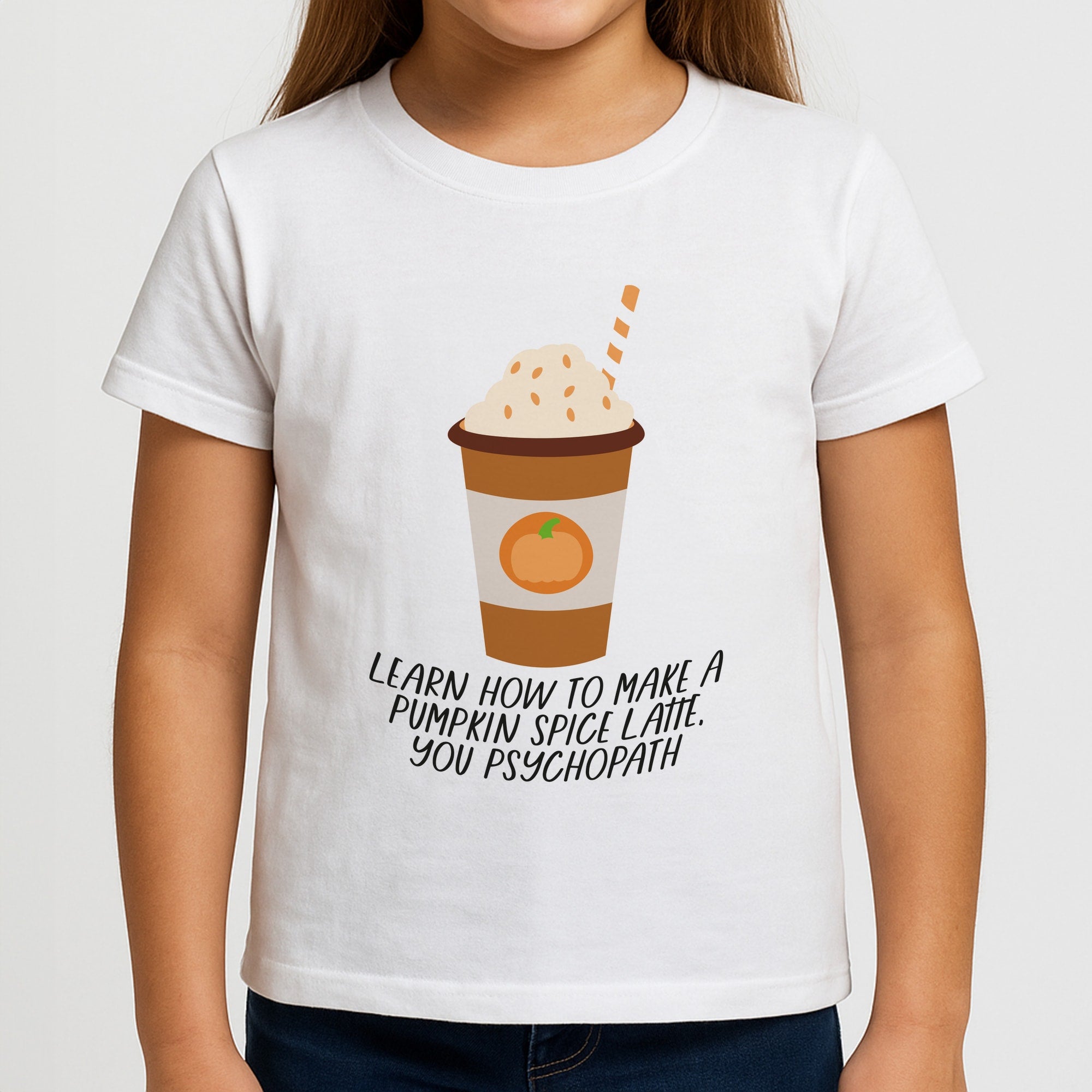 Learn How To Make A Pumpkin Spice Latte - Halloween Queens Girls T-Shirt
