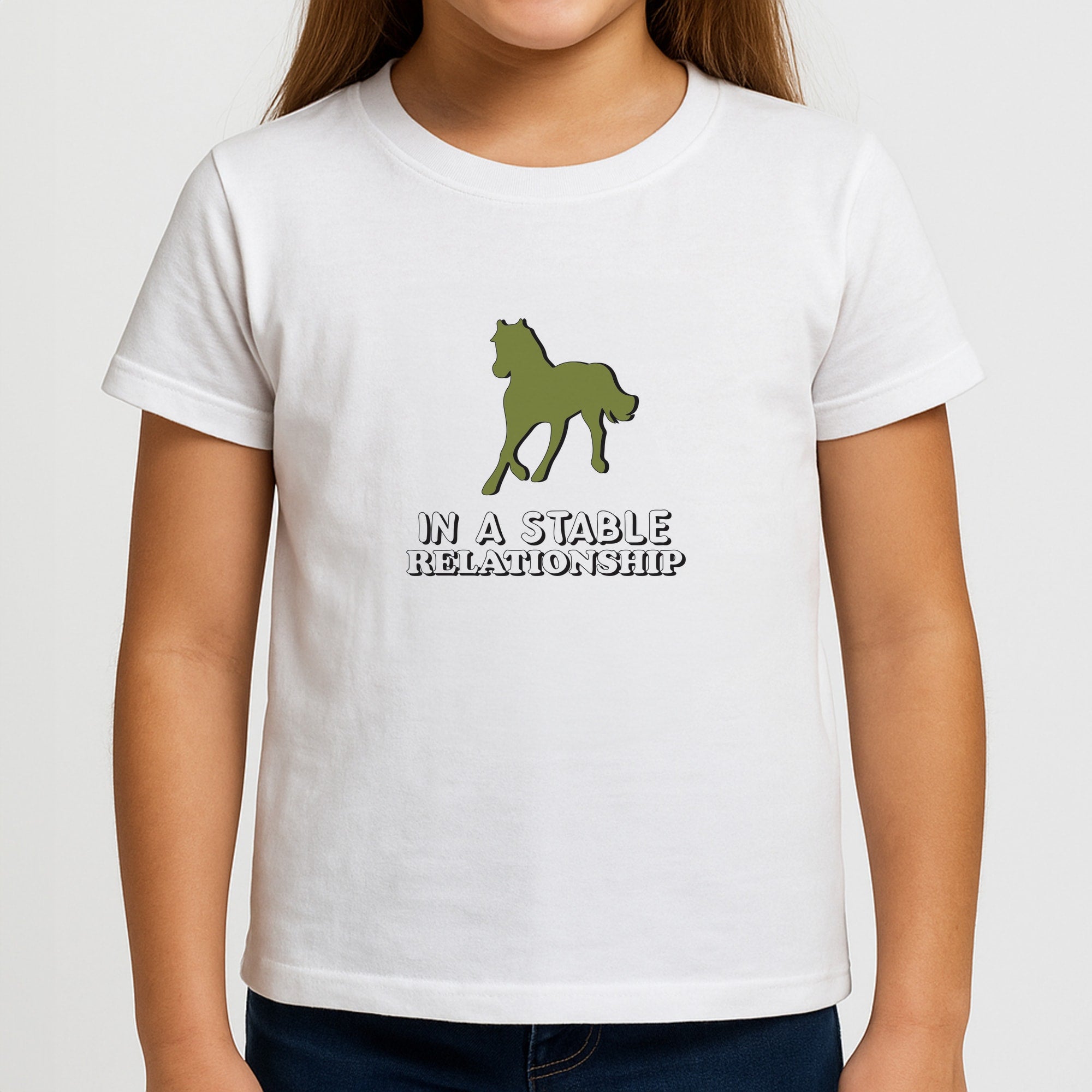 In A Stable Relationship - Horses Girls T-Shirt