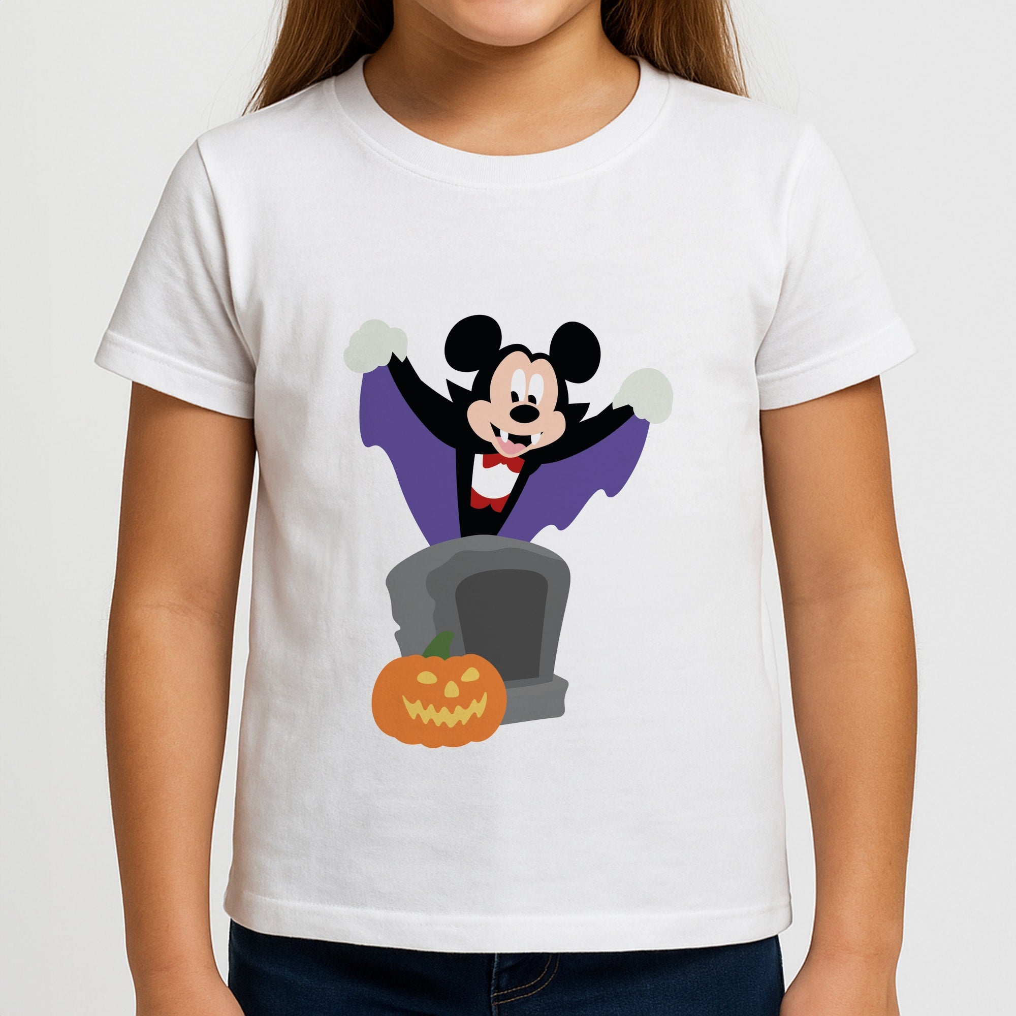Vampire Mouse Halloween Girls T-Shirt