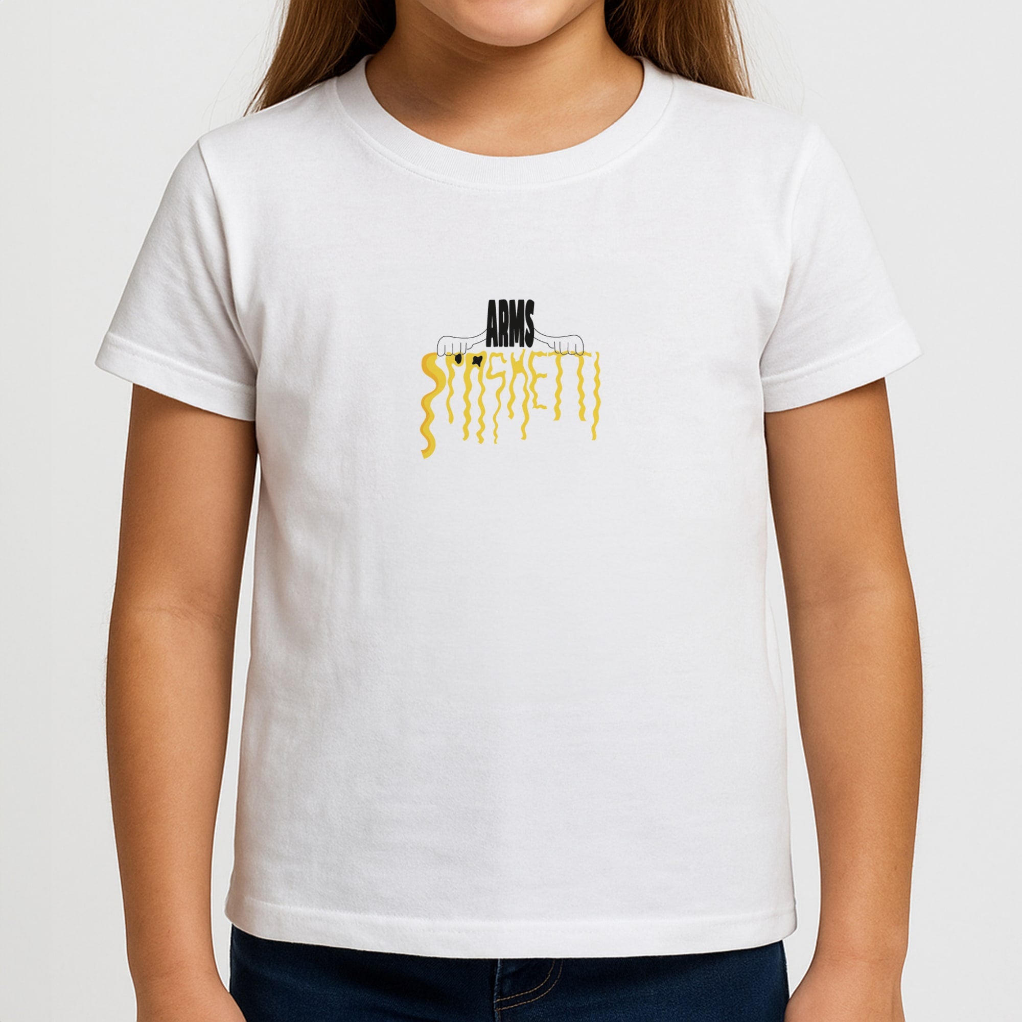 Arms Spaghetti - Blue Girls T-Shirt