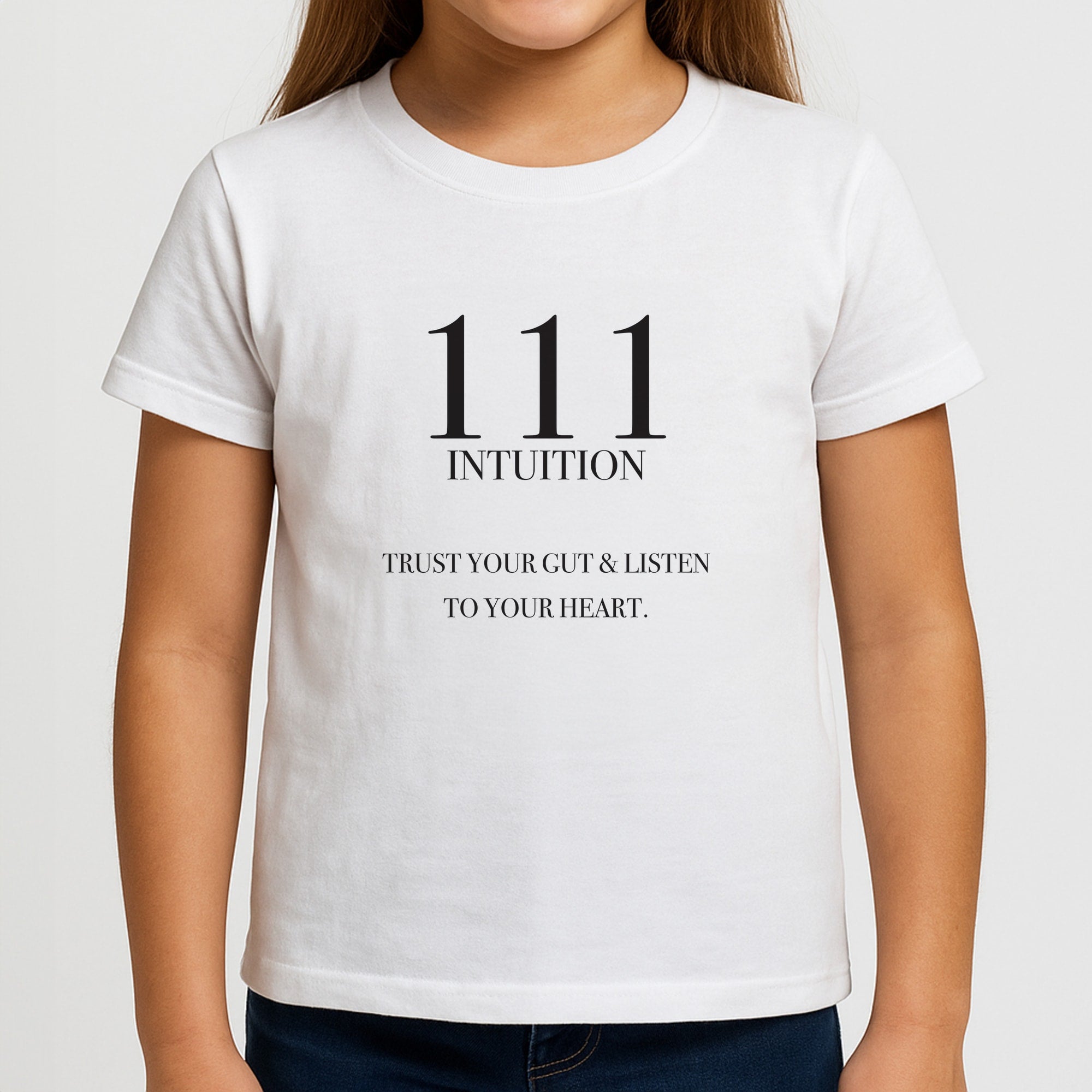 111 - Angel Numbers Girls T-Shirt