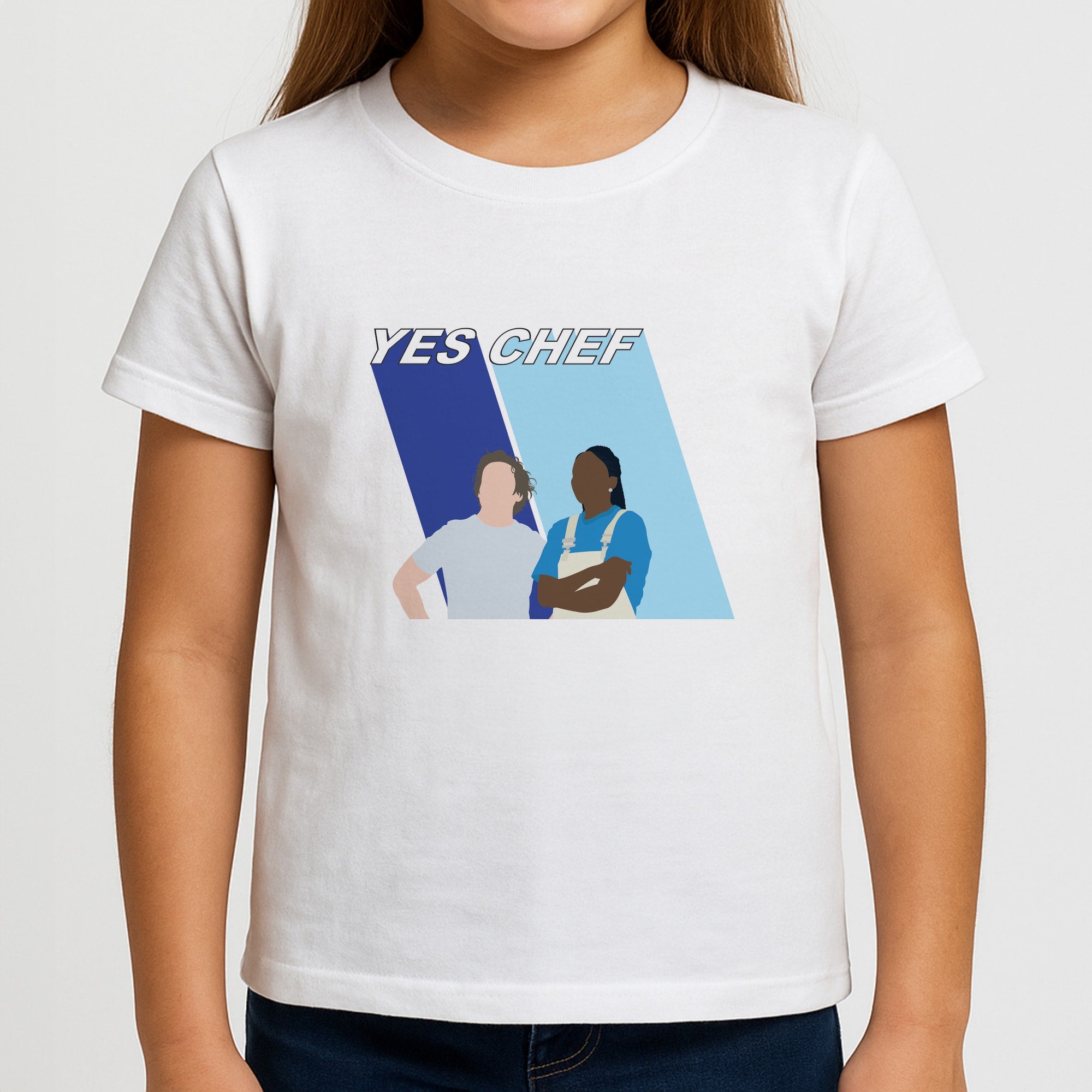 Yes Chef Blue Girls T-Shirt