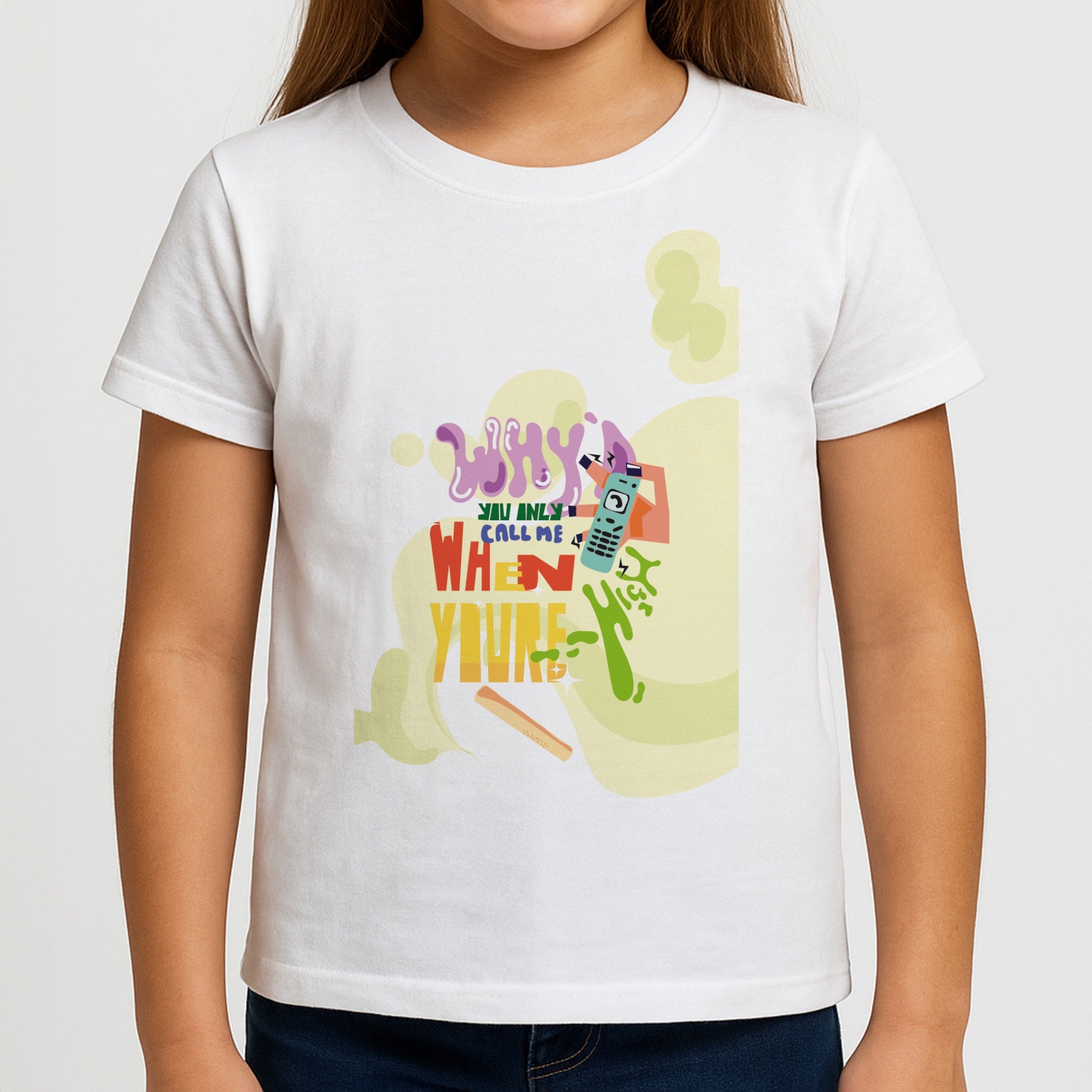 Why'd you only call me when you're high - Arctic Monkeys Girls T-Shirt