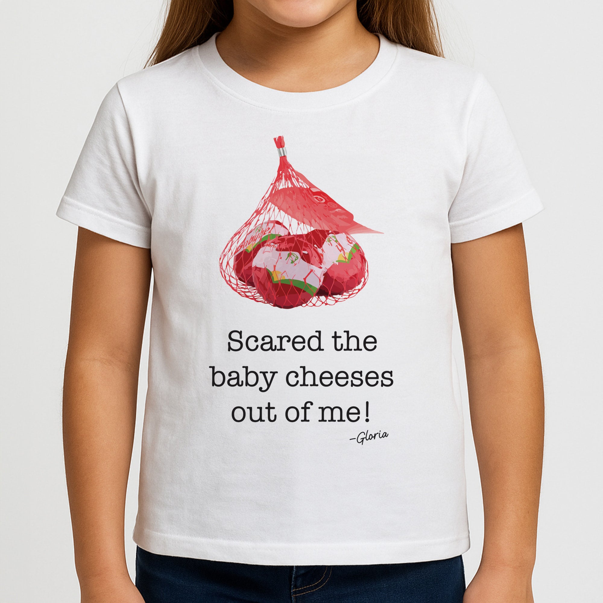 Scared The Baby Cheeses Out Of Me Girls T-Shirt