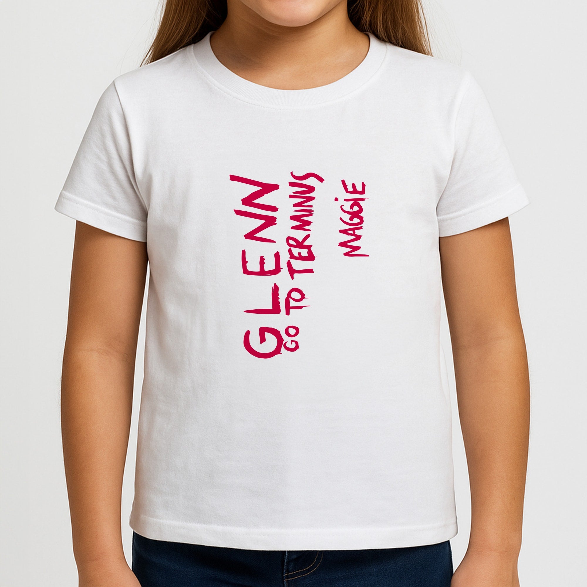 Message For Glenn - TWD Girls T-Shirt